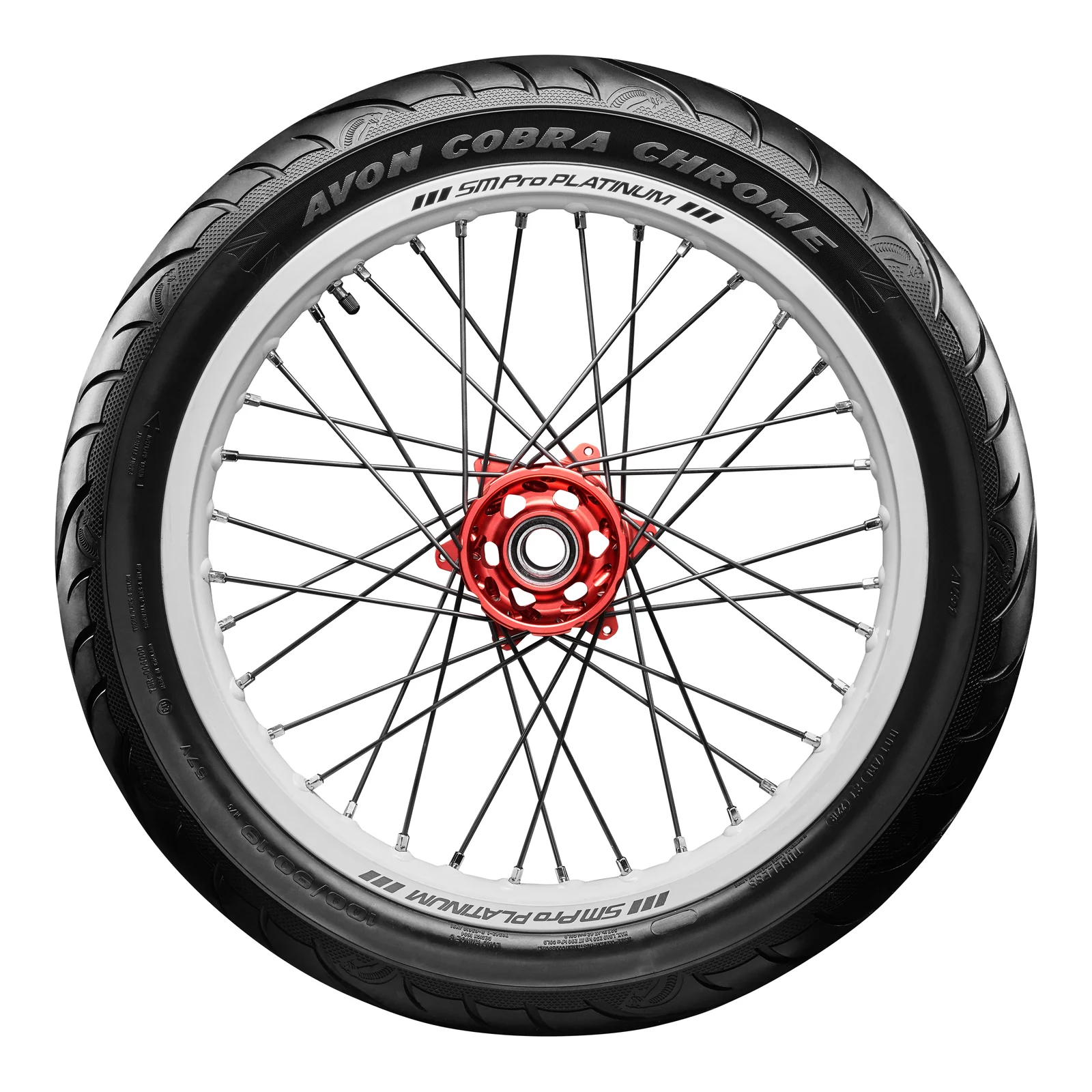 Avon Cobra Chrome MT90B16 (130/90B16) Front Tyre (74H Rating) AV91 - Image 2