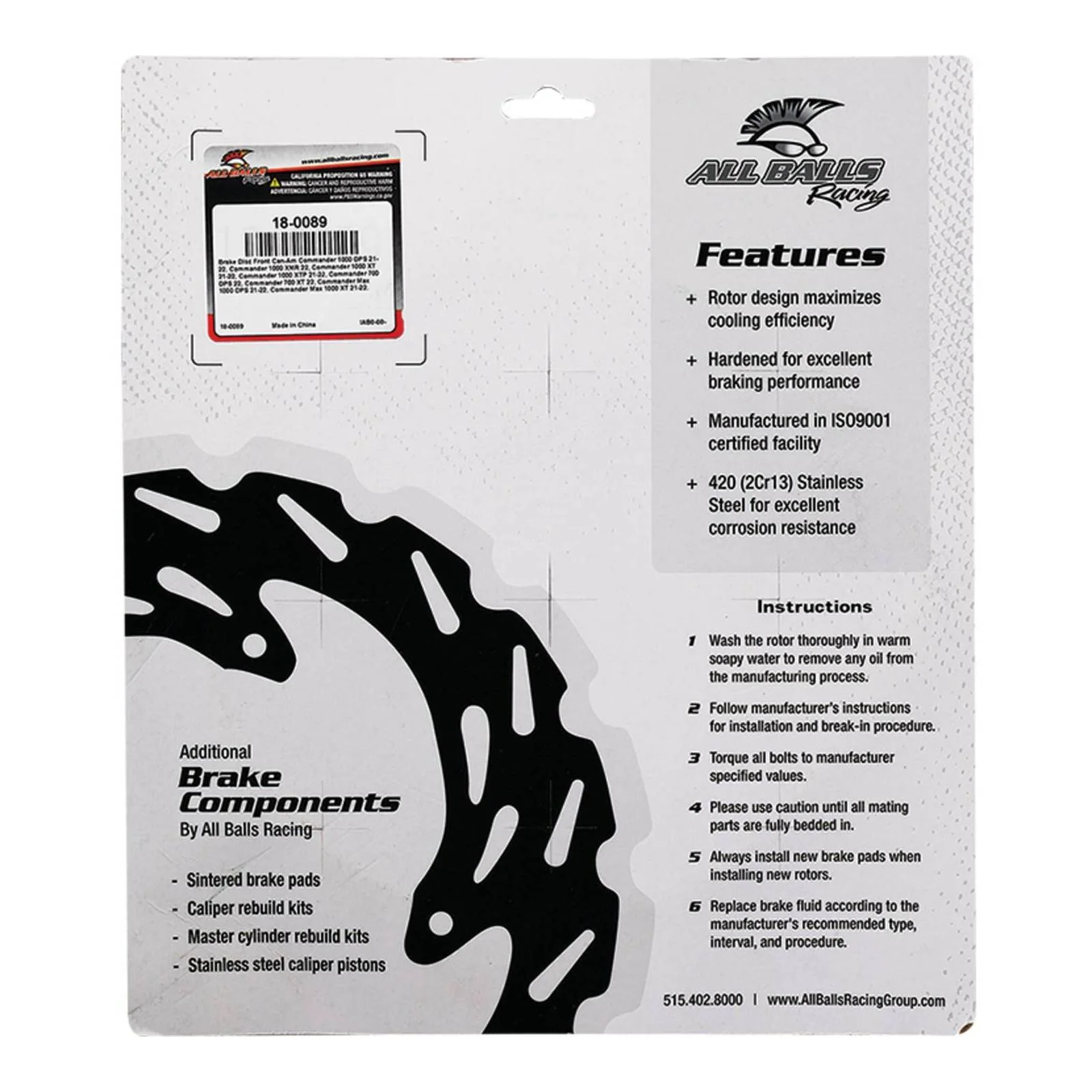 Brake Disc Front / Rear – 18-0089 - Image 5
