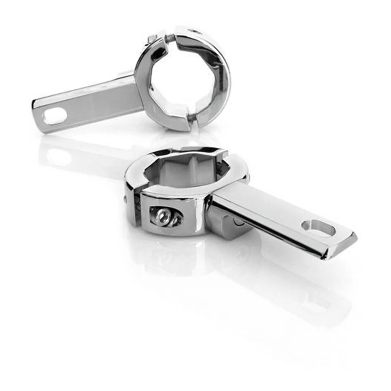 Denali Engine Guard / Frame Light Mount/ 32-38mm Diametre Tubes - Chrome - Image 2