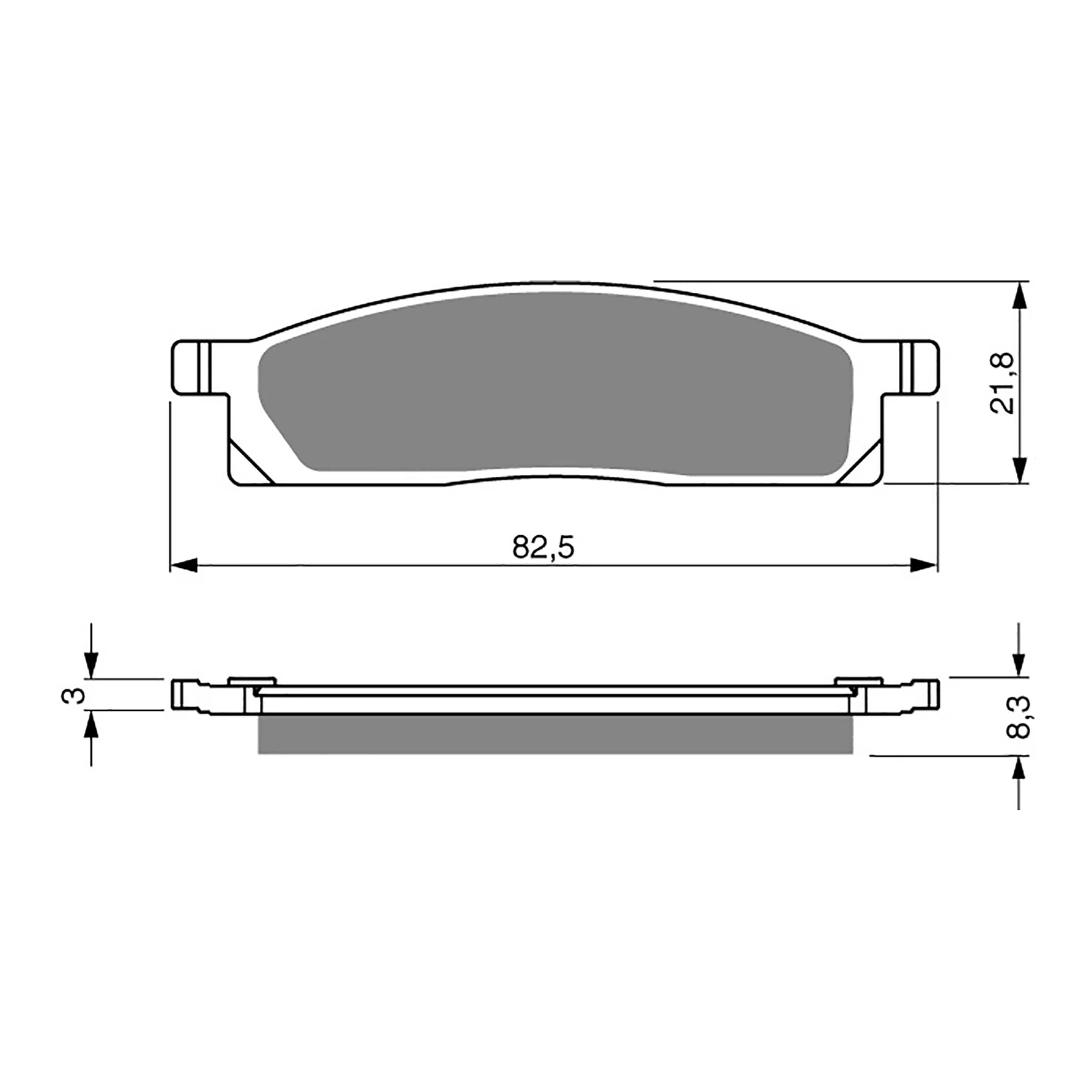 GOLDfren Brake Pads Off-Road Racing GF034 - K5 (PR163) - Image 2