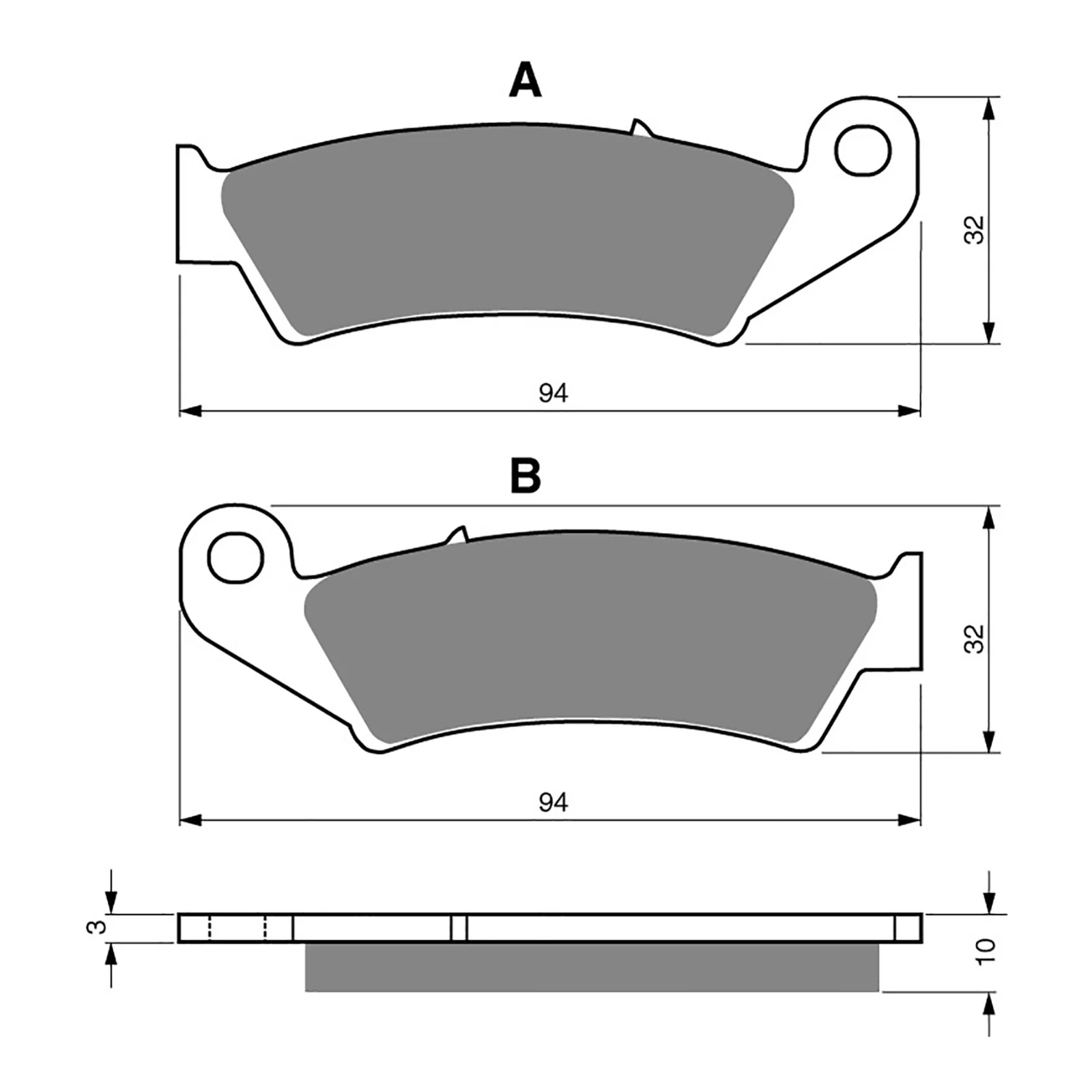 GOLDfren Brake Pads Sintered Sports GF052 - S3 (PH49) - Image 2