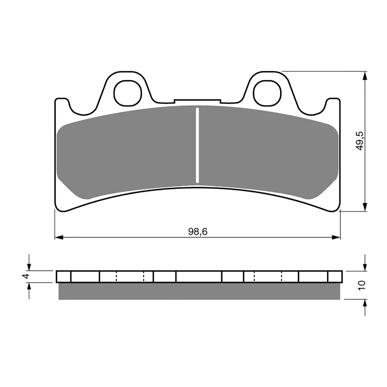 GOLDfren Brake Pads Sintered Sports GF054 - S3 (PH121) - Image 2