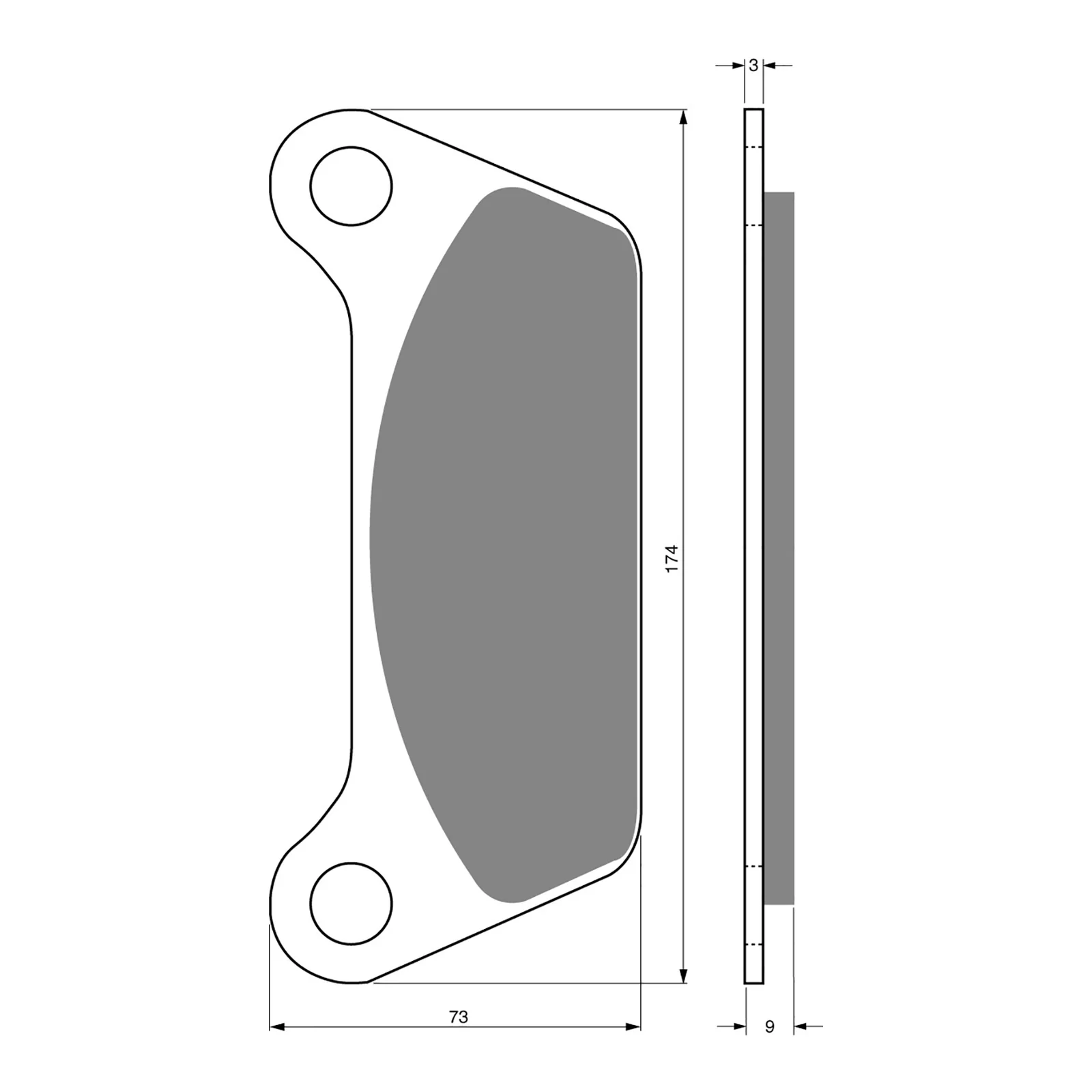 GOLDfren Brake Pads Sintered Sports GF061 - S3 (P137) - Image 2