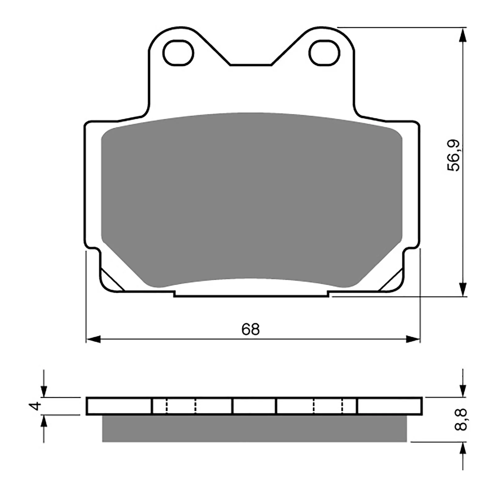 GOLDfren Brake Pads Sintered Sports GF067 - S3 (PH33) - Image 2