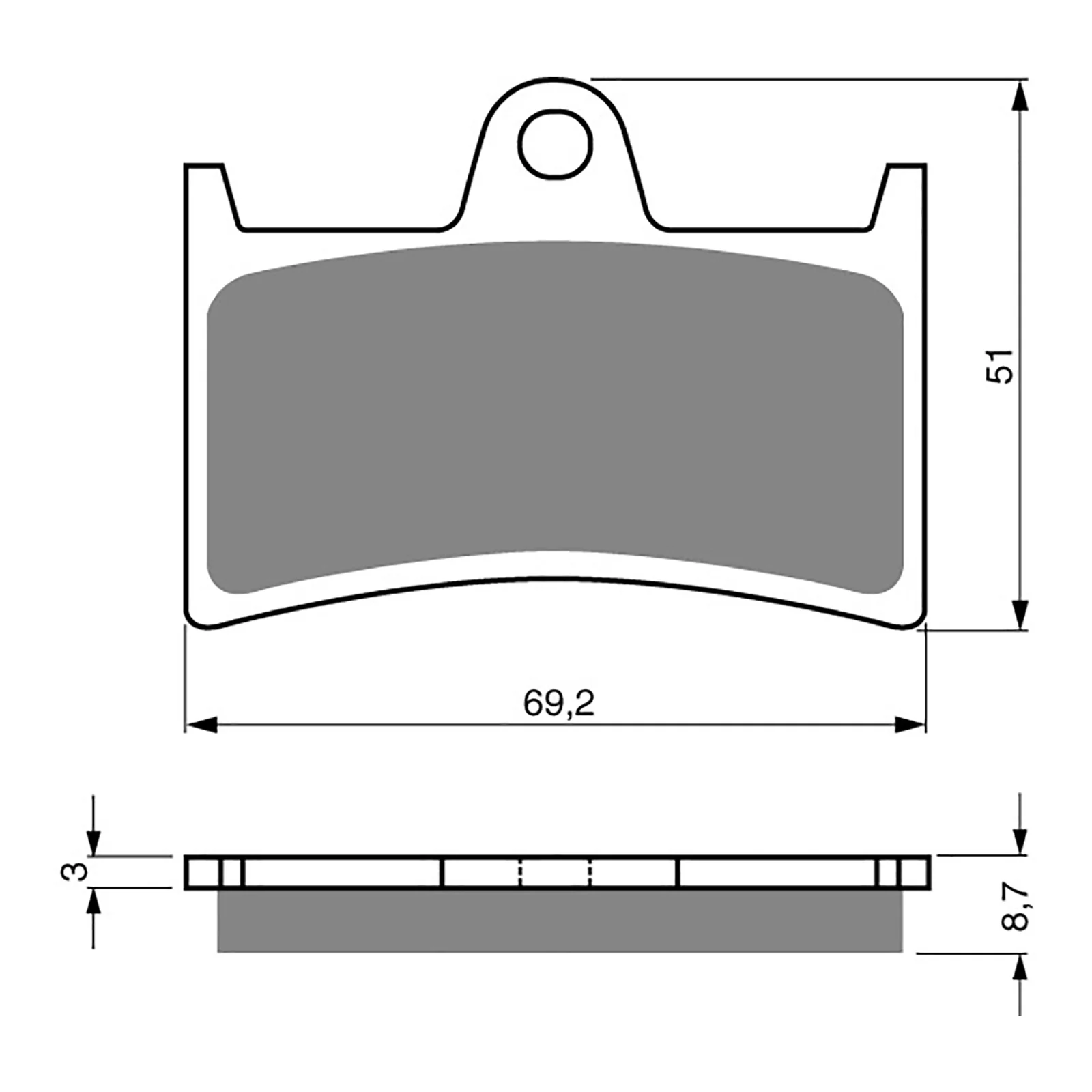 GOLDfren Brake Pads GF070 - GP5 Indent - Image 2