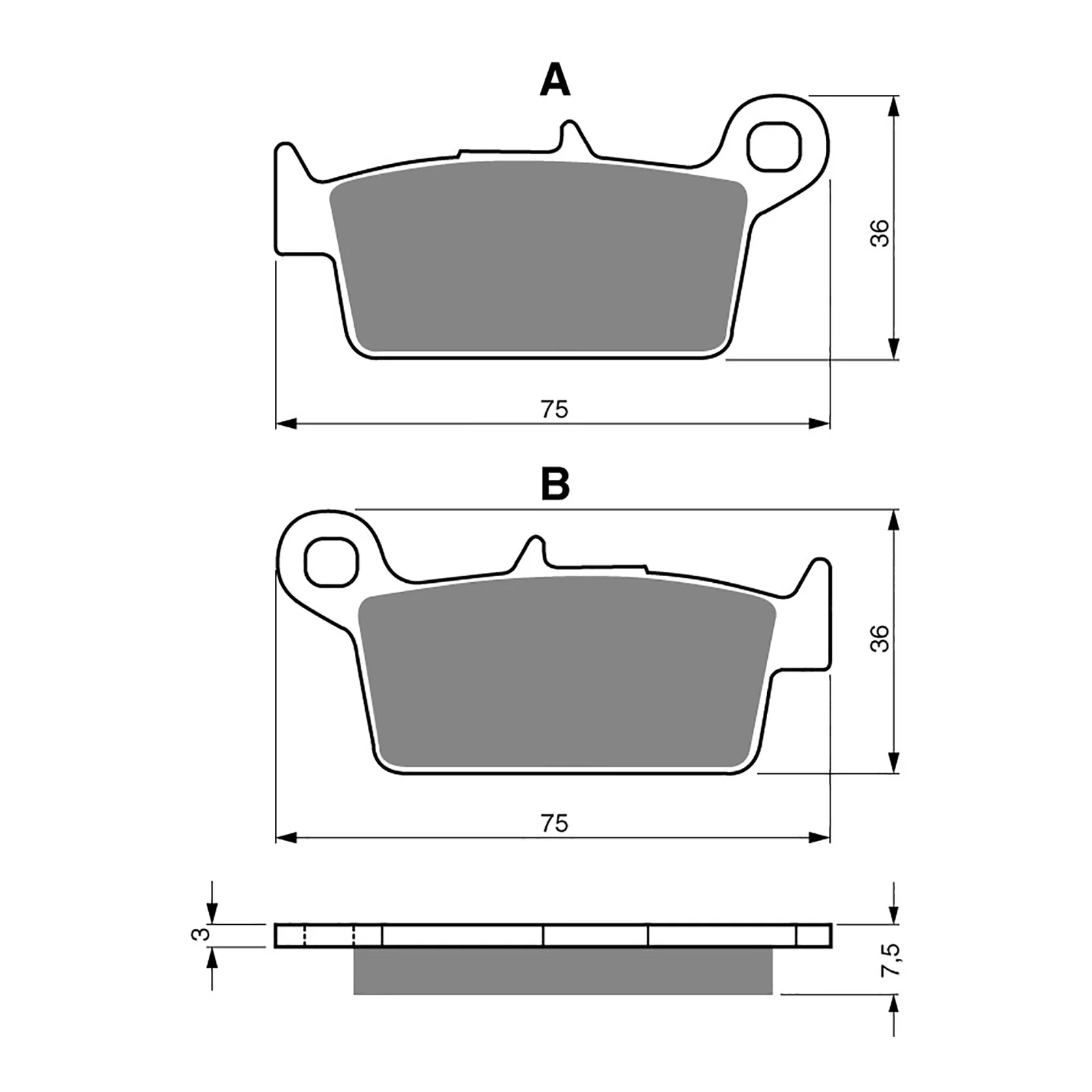 GOLDfren Brake Pads GF071 - S3 - Image 2