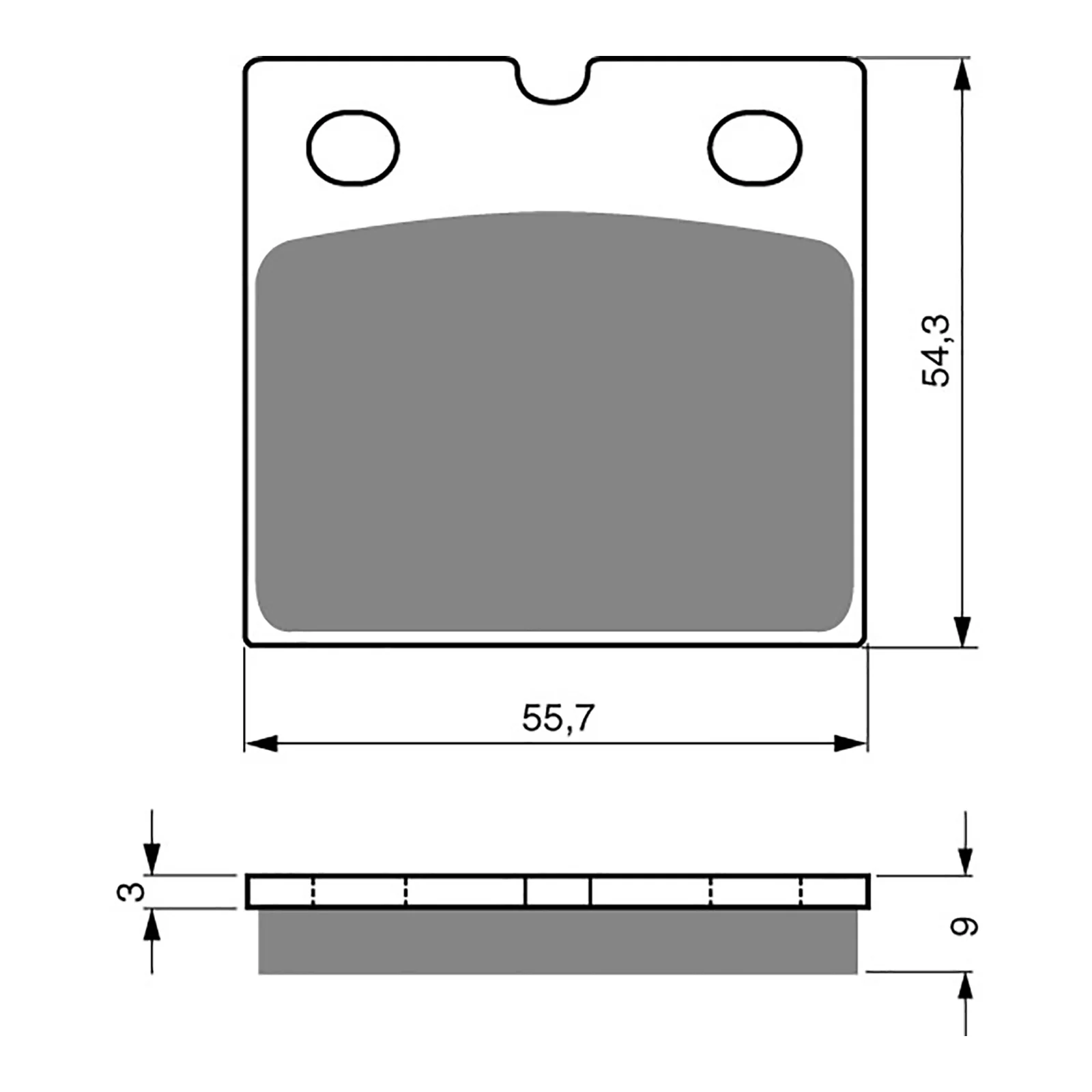GOLDfren Brake Pads Sintered GF081 - S3 ( PH01 ) (Brembo F08) - Image 2
