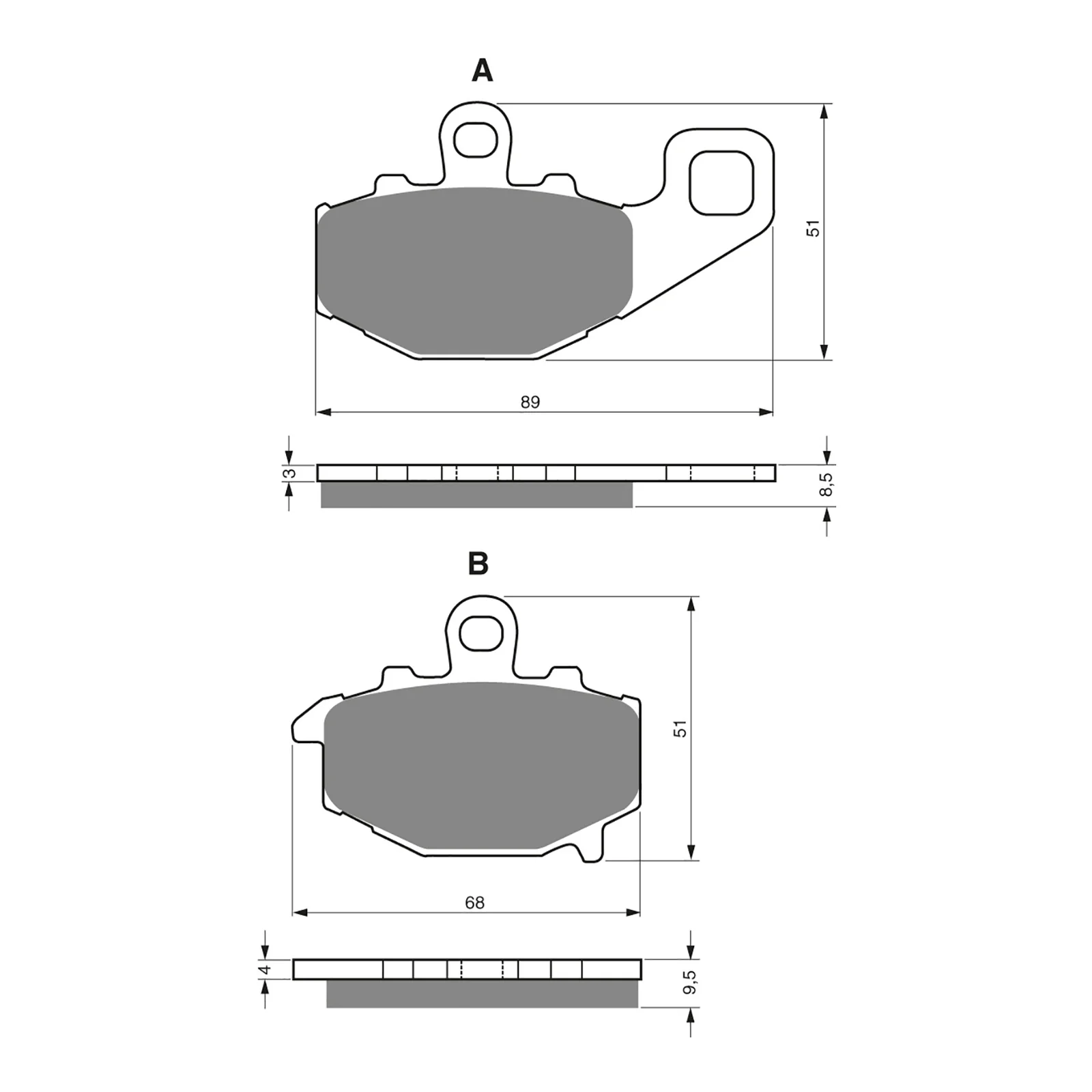 GOLDfren Brake Pads Sintered Sports GF093 - S3 ( PH124 ) - Image 2