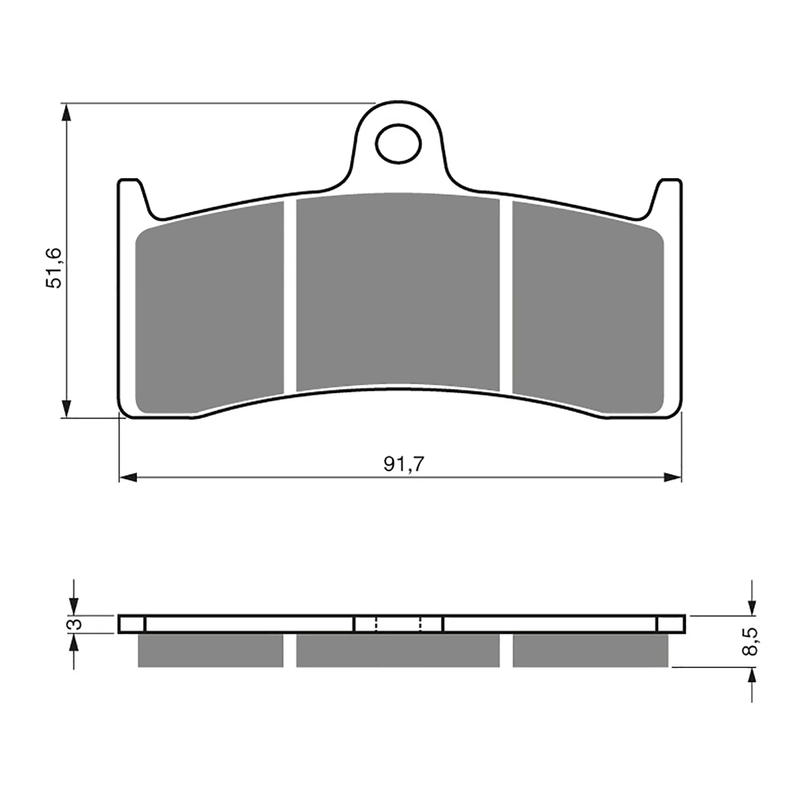 GOLDfren Brake Pads Sintered Sports GF126 - S3 ( PH230 ) - Image 2