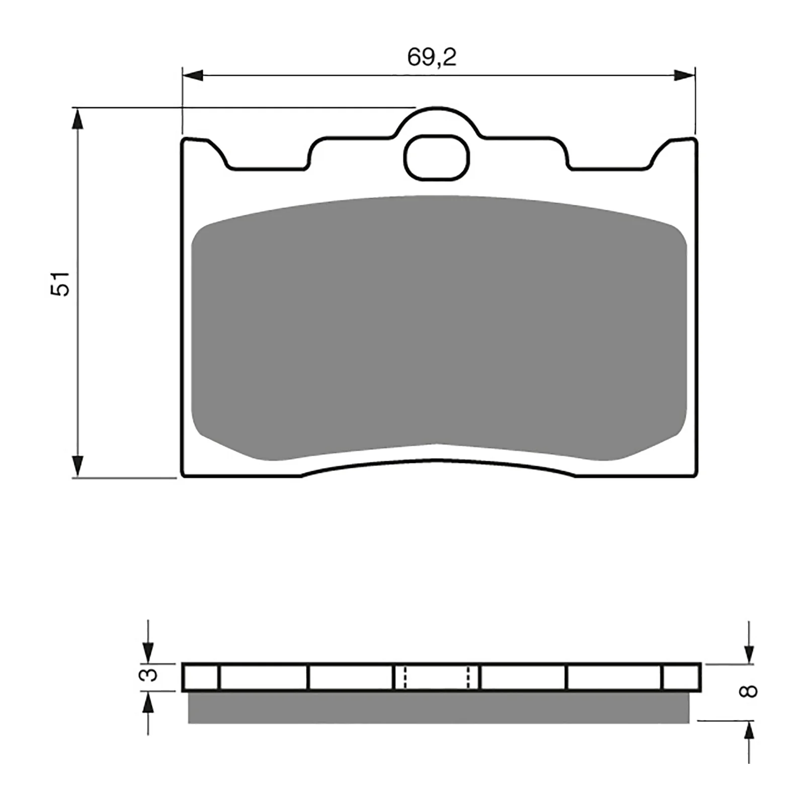 GOLDfren Brake Pads Sintered Sports GF132 - S3 ( PH275 ) - Image 2
