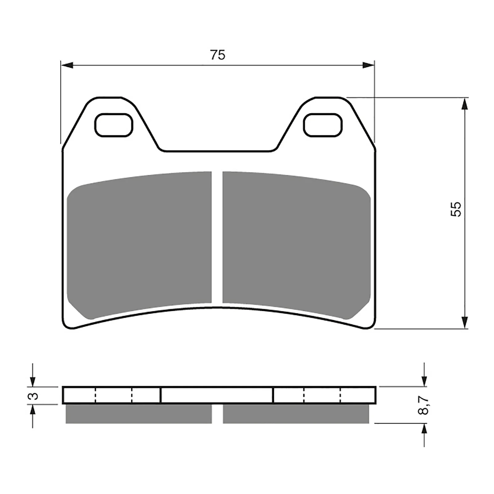 GOLDfren Brake Pads Sintered Sports GF141 - S3 ( PH223 ) - Image 2