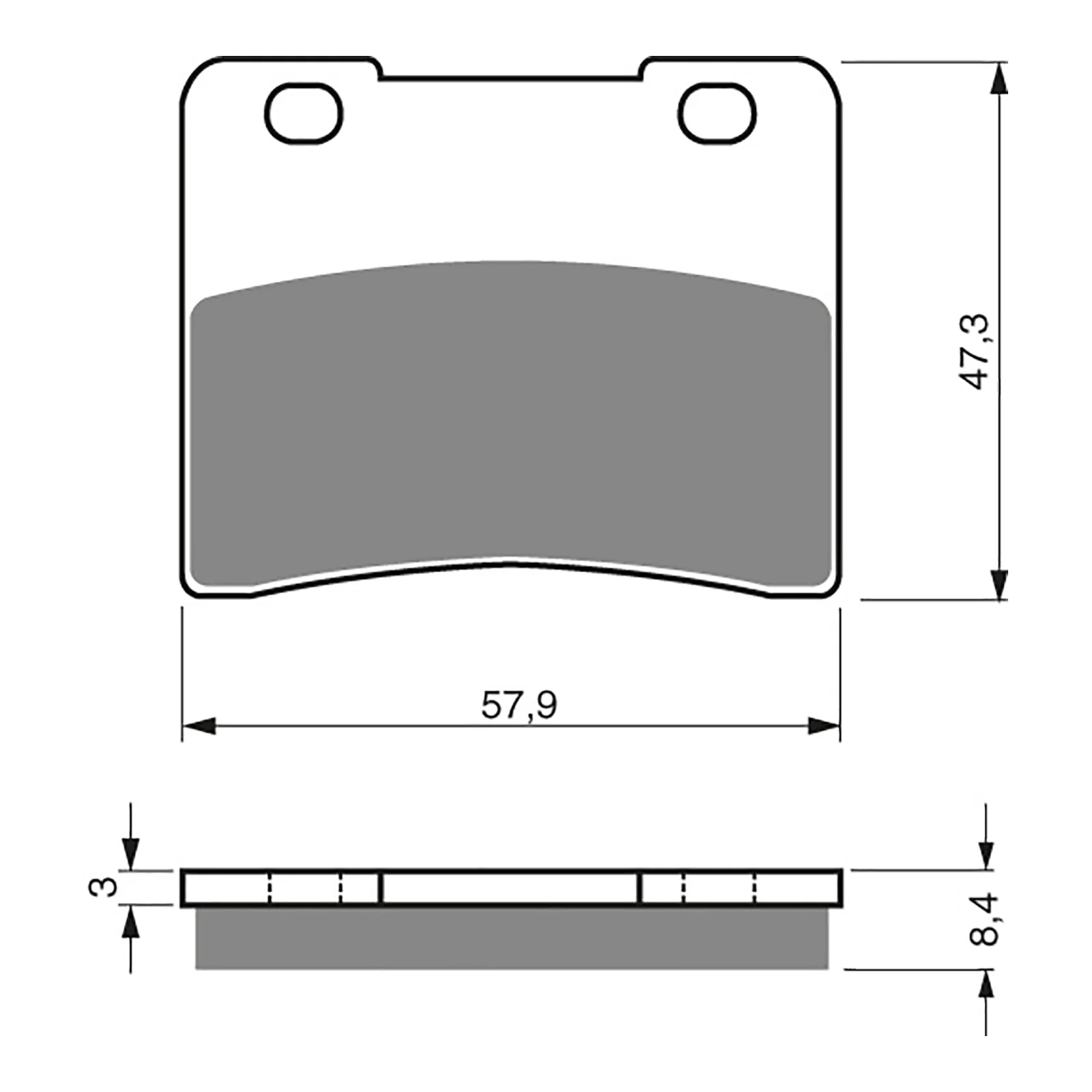 GOLDfren Brake Pads GF172 - S3 - Image 2