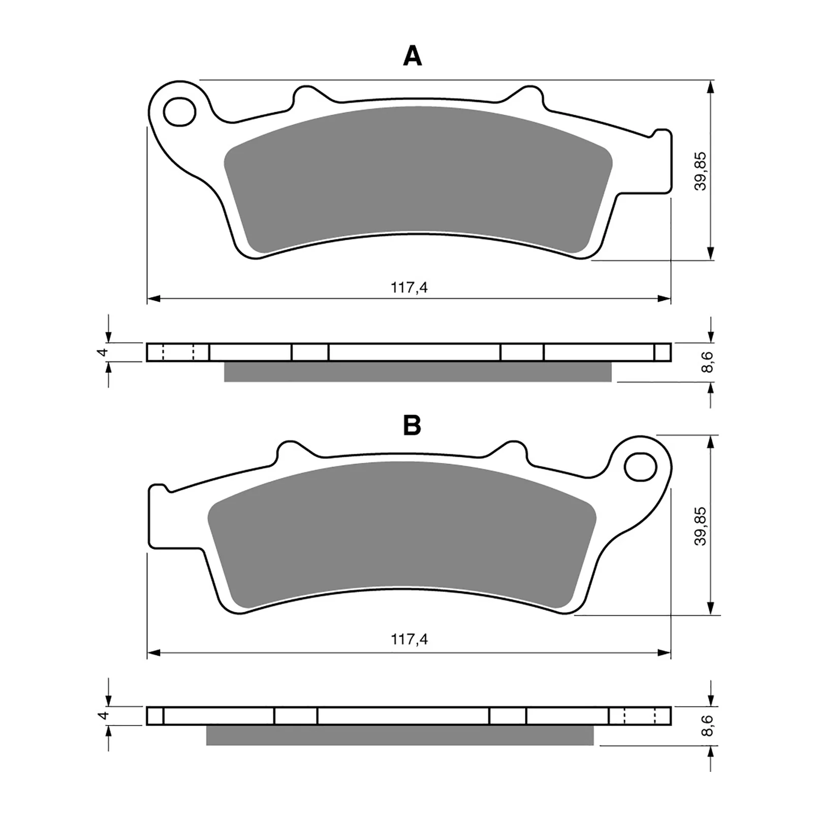 GOLDfren Brake Pads GF193 - S3 - Image 2