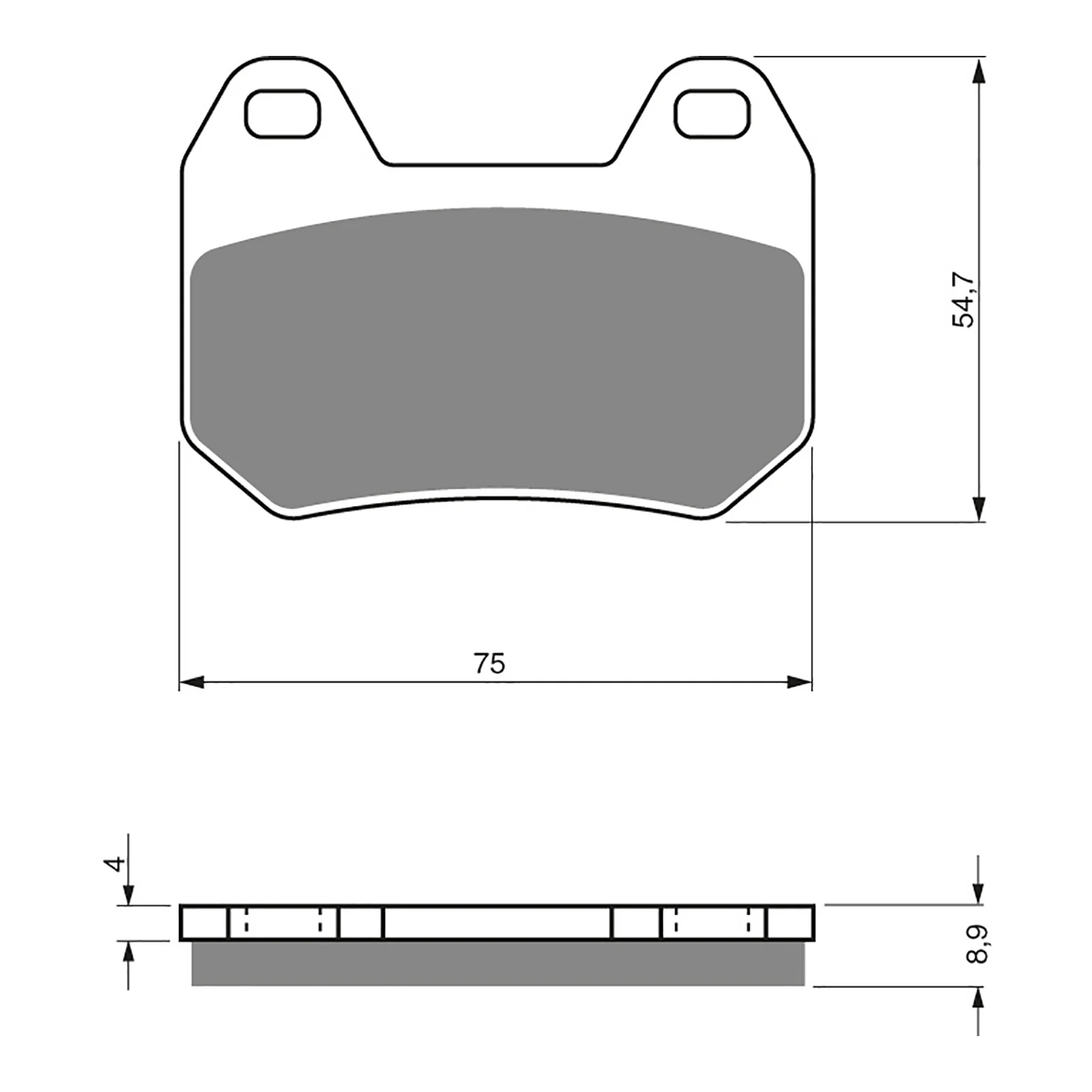 GOLDfren Brake Pads Sintered Sports GF195 - S3 ( PH281 ) - Image 2