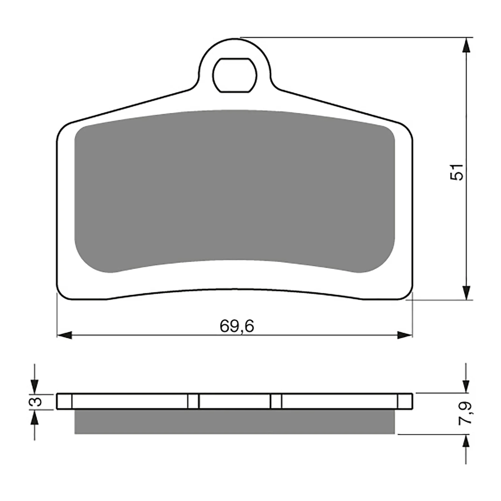 GOLDfren Brake Pads GF233 - S3 - Image 2