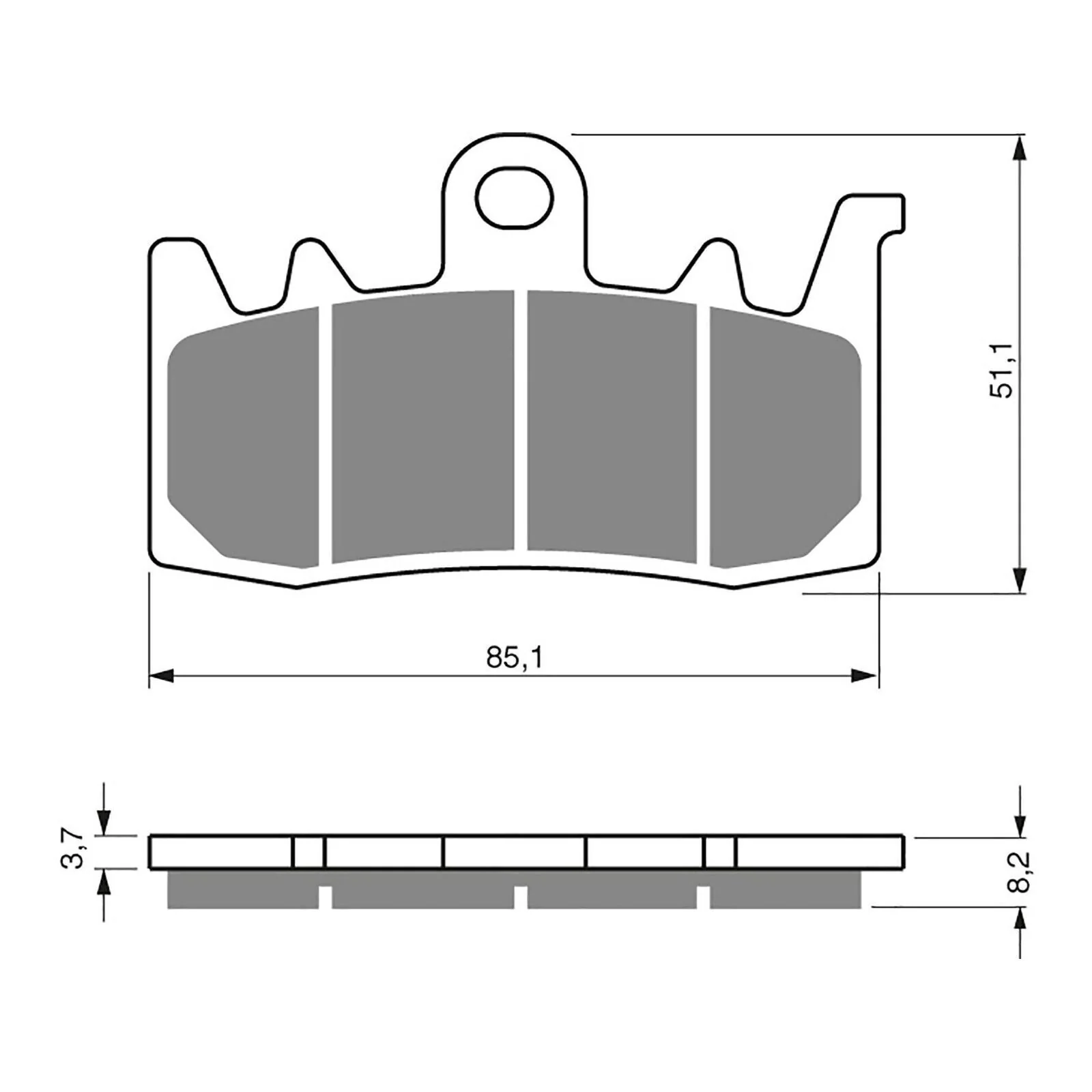 GOLDfren Brake Pads GF328 - S33 - Image 2