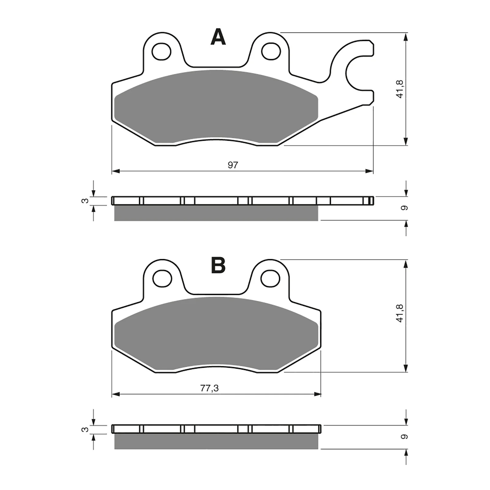 GOLDfren Brake Pads Sintered Sports GF332 - S3 ( PH207 ) - Image 2