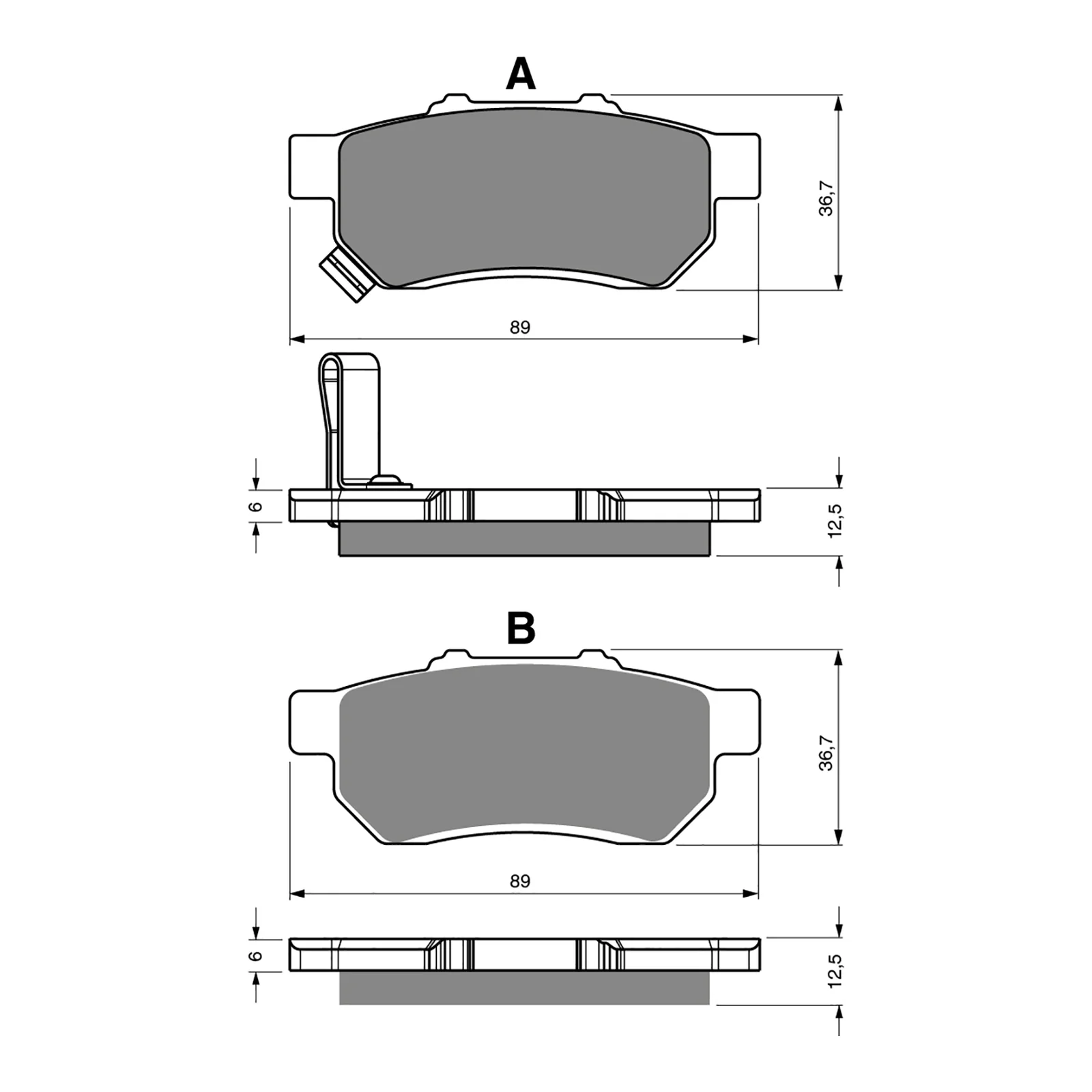 GOLDfren Brake Pads Off-Road Racing GF340 - K5 ( PR413 ) - Image 3