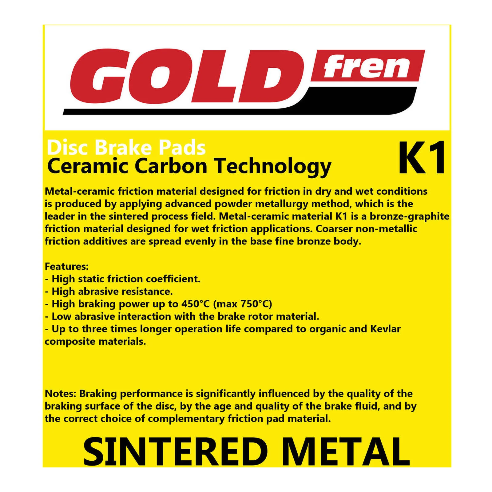 GOLDfren Brake Pads GF377 - K1 - Image 3