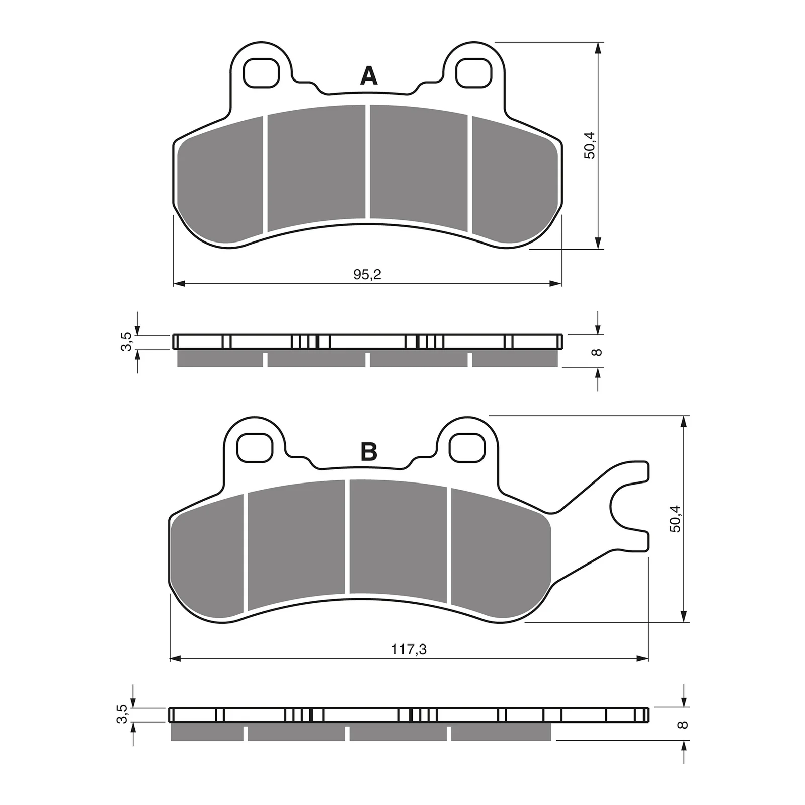 GOLDfren Brake Pads GF378 - K1 - Image 2