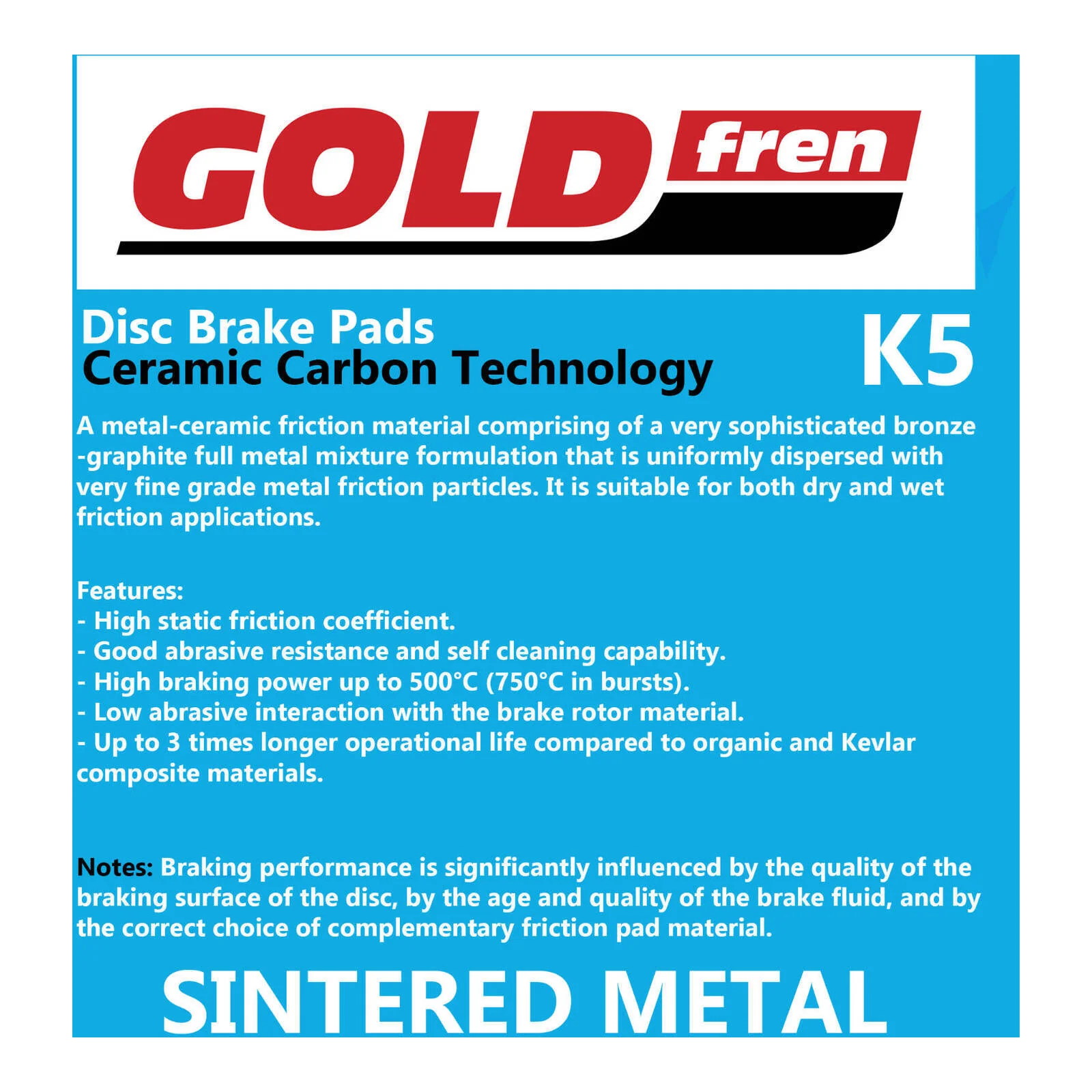 GOLDfren Brake Pads GF379 - K5 - Image 3