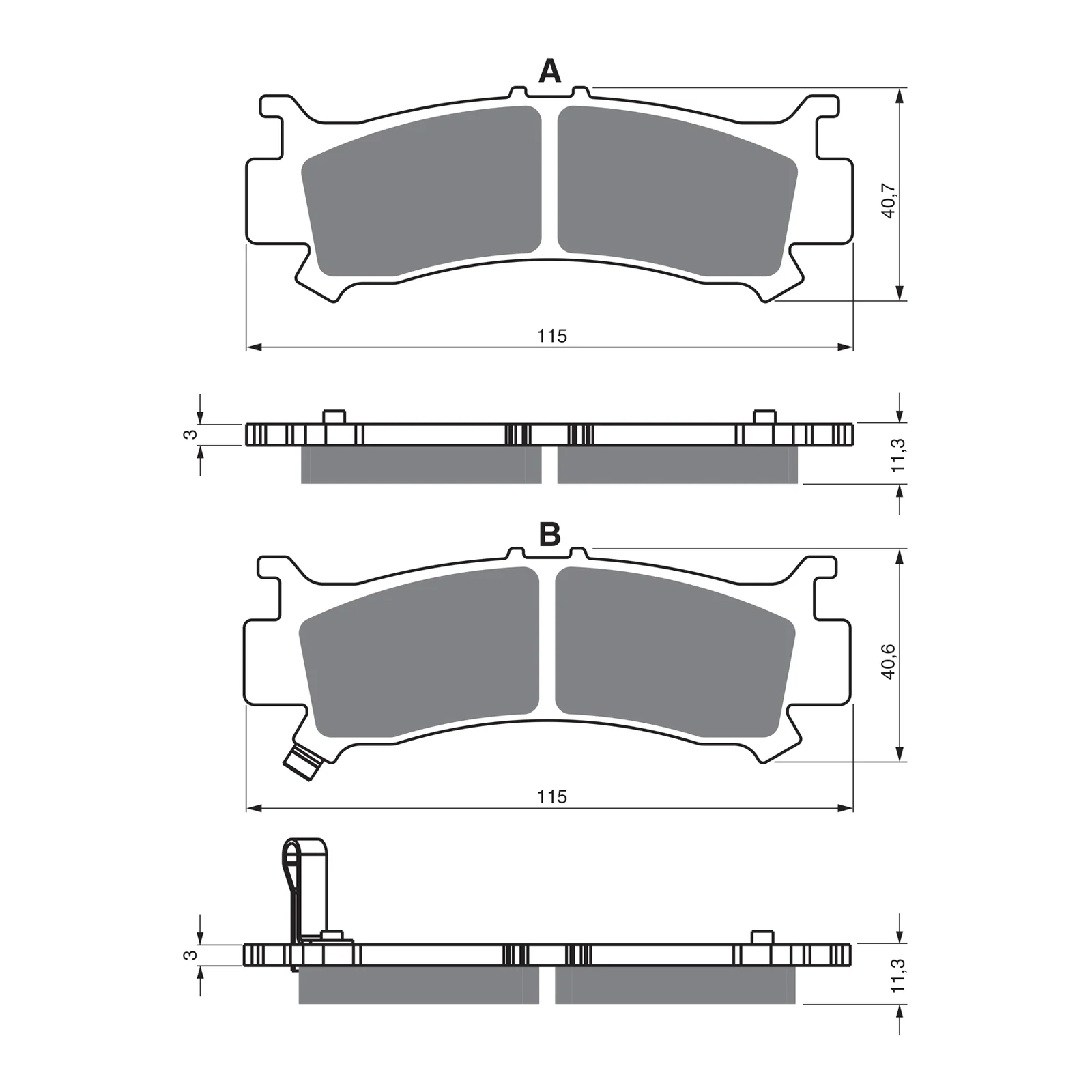 GOLDfren Brake Pads Off-Road Racing GF384 - K5 ( PR523 ) - Image 3