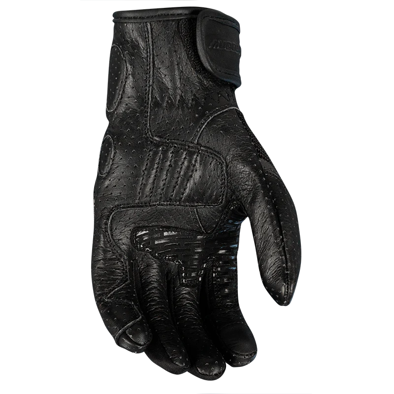 Motodry Airmax Vented Motorcycle Summer Gloves - Black/  S - Image 2