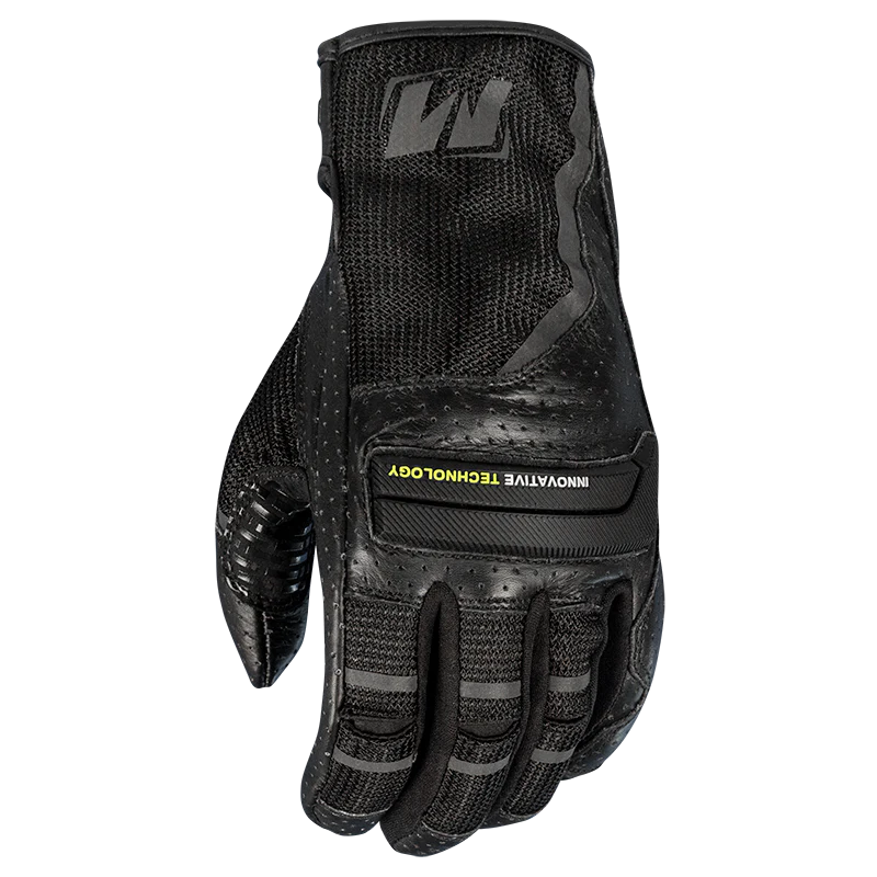 Motodry Airmax Vented Motorcycle Summer Gloves - Black/ XL