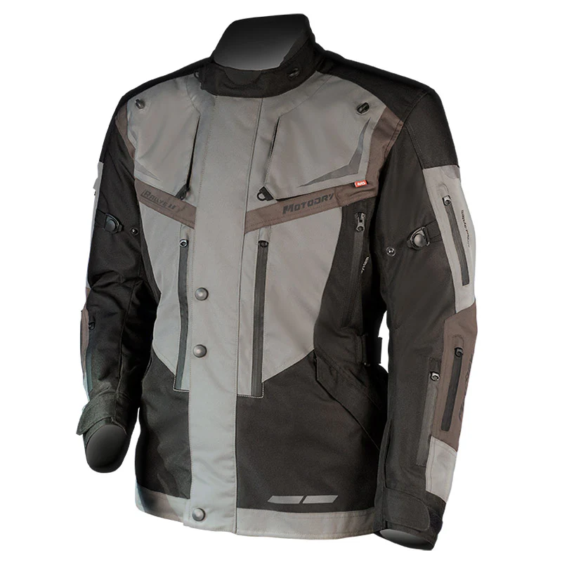 Motodry Rallye 2 Motorcycle Jacket - Black/Sand/Brown/ S