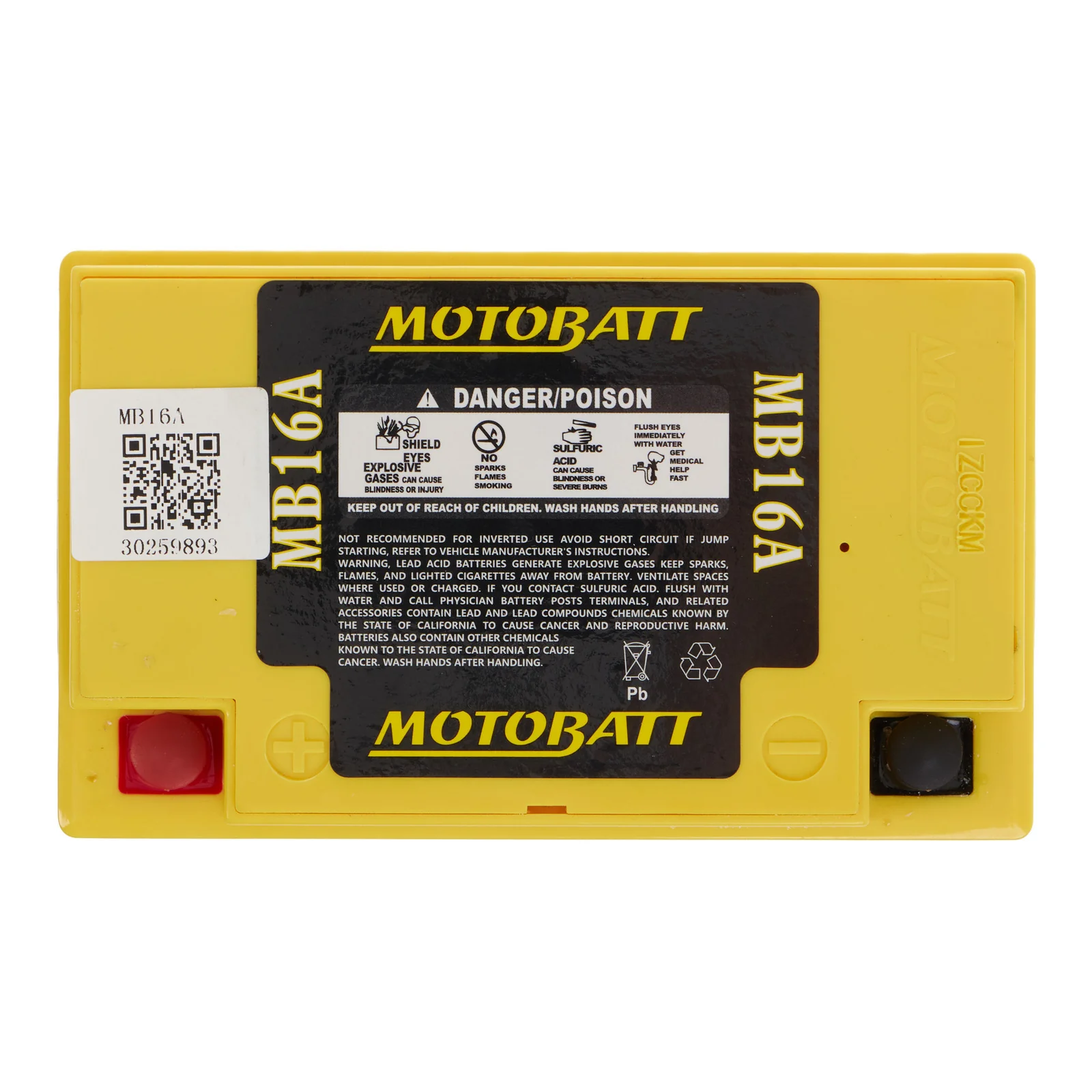 Motobatt Battery Quadflex AGM - MB16A - Image 3