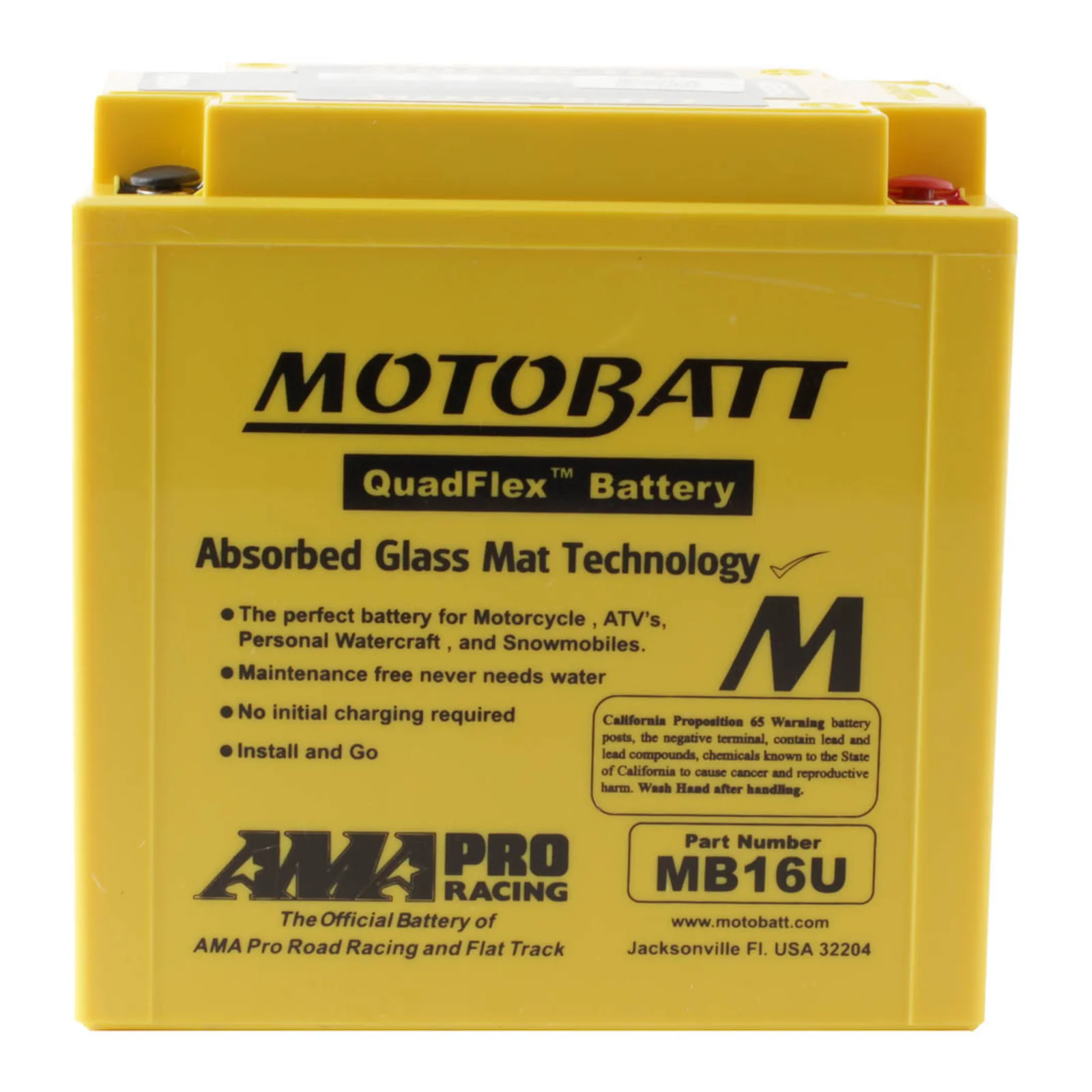 Motobatt Battery Quadflex AGM - MB16U - Image 2