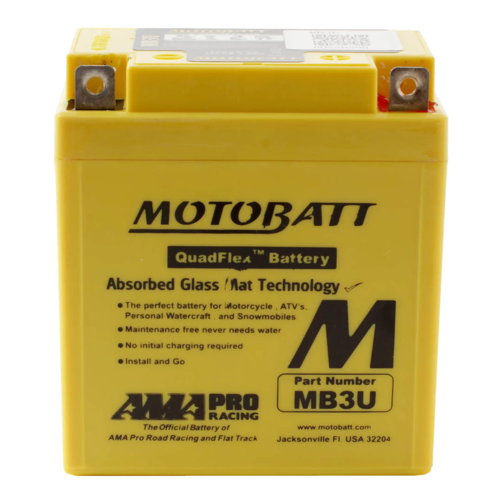 Motobatt Battery Quadflex AGM - MB3U - Image 2