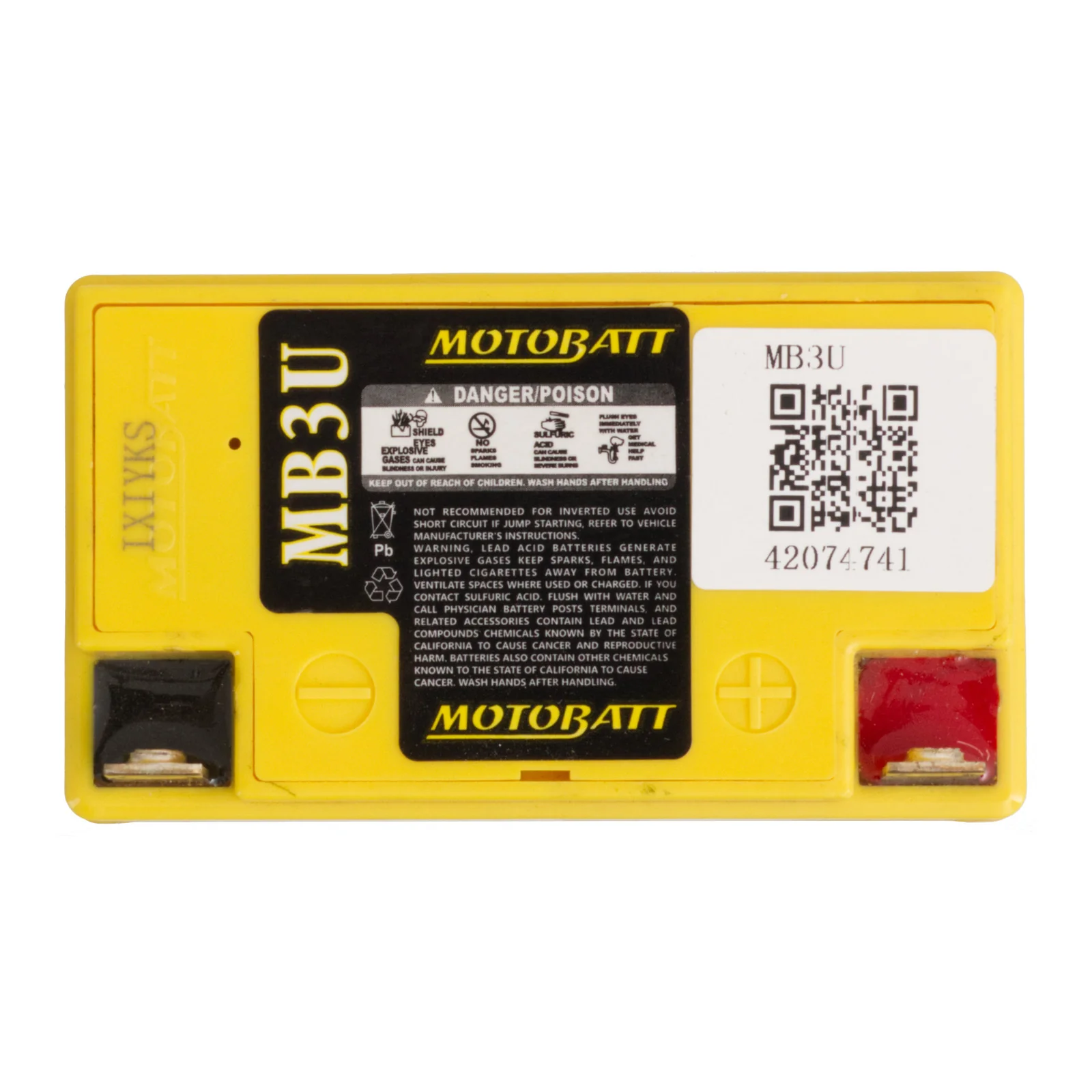 Motobatt Battery Quadflex AGM - MB3U - Image 3