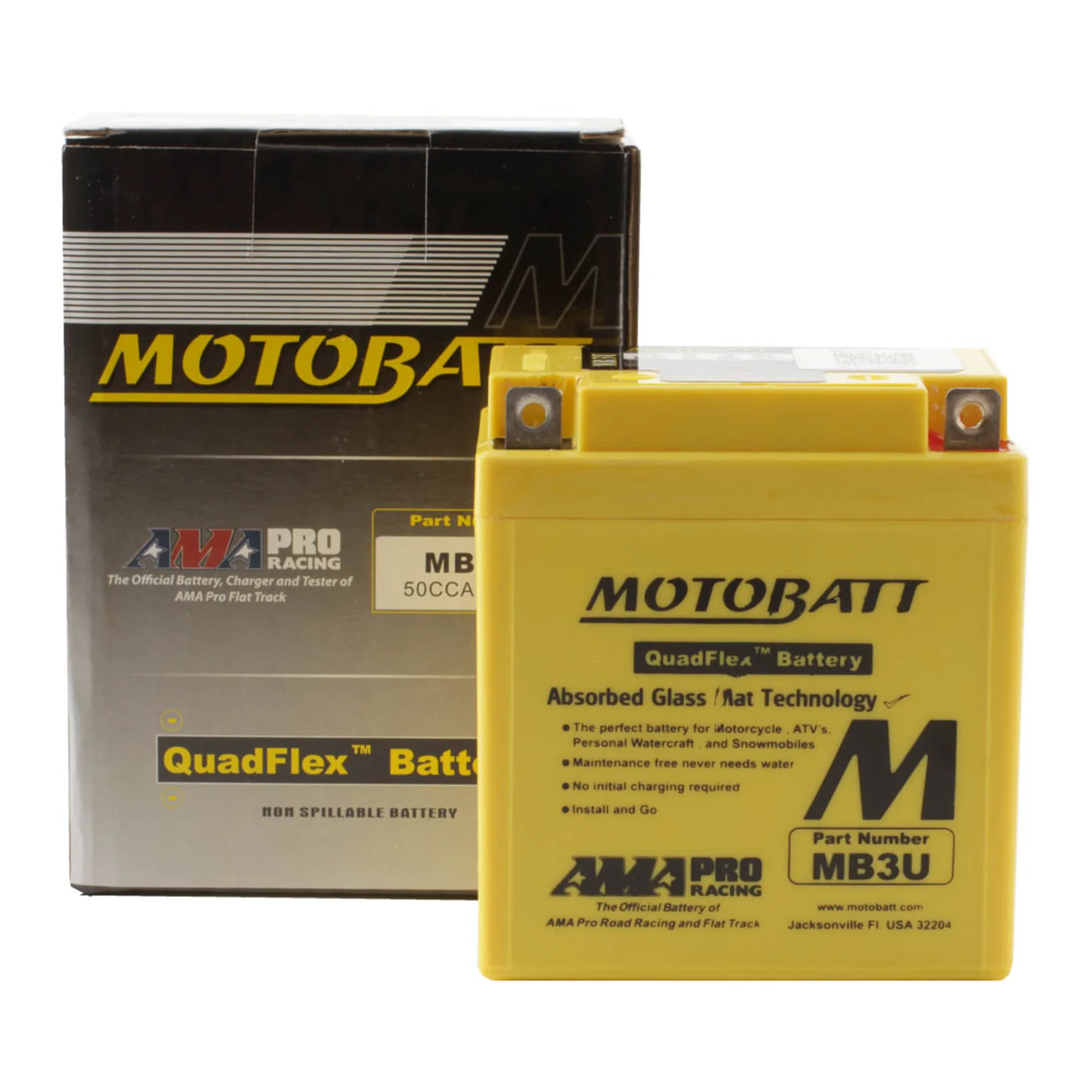 Motobatt Battery Quadflex AGM - MB3U - Image 5