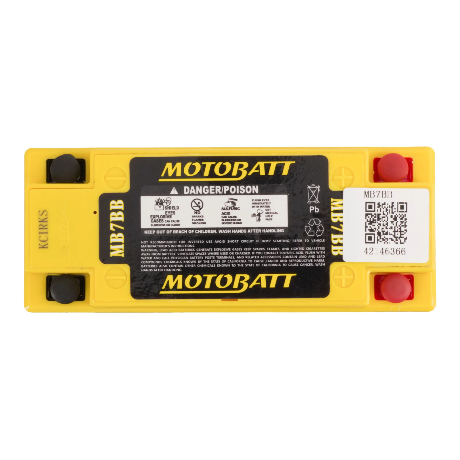 Motobatt Battery Quadflex AGM - MB7BB - Image 3