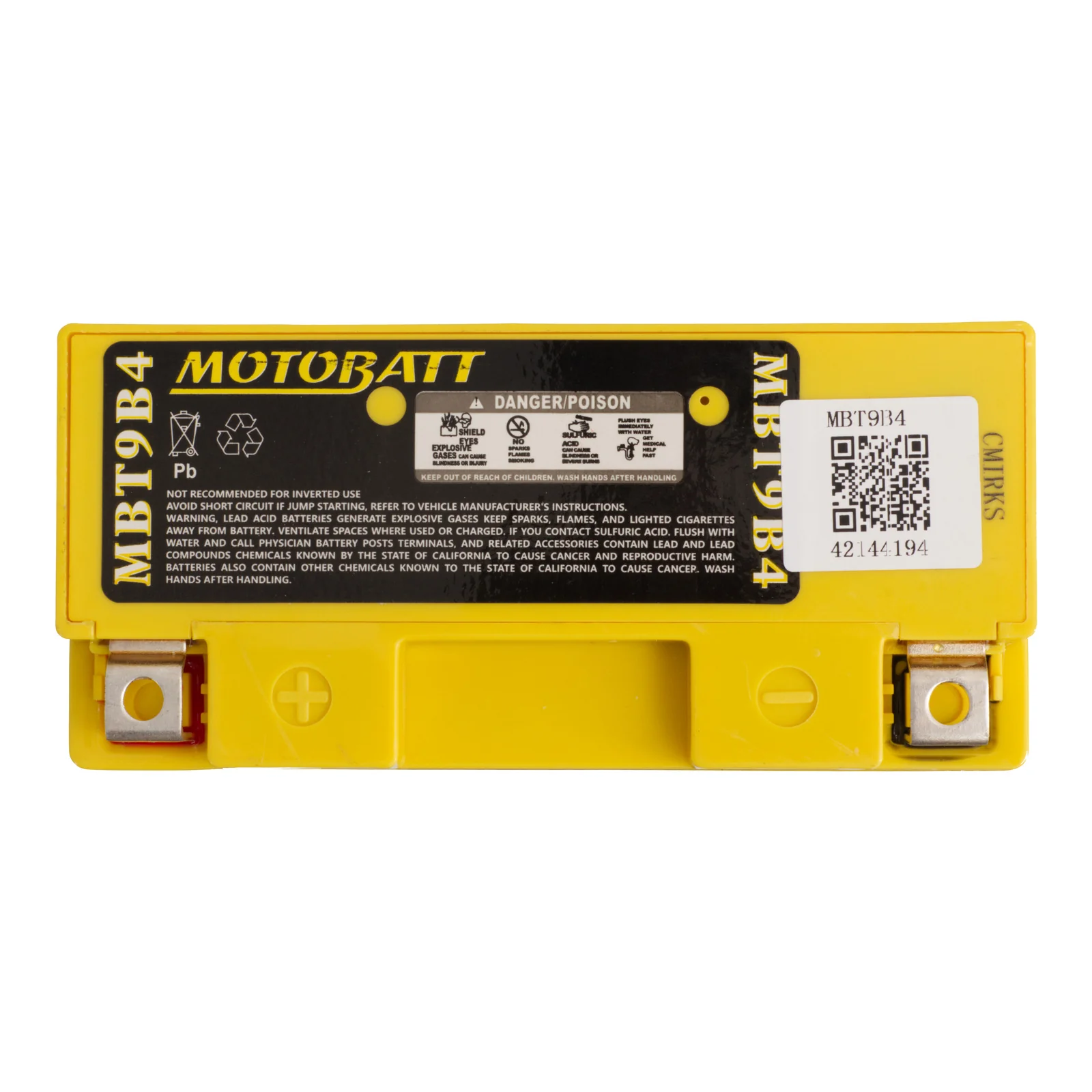 Motobatt Battery Quadflex AGM - MBT9B4 - Image 3