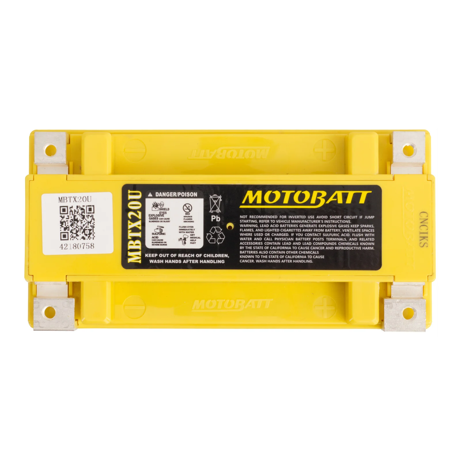 Motobatt Battery Quadflex AGM - MBTX20U - Image 3