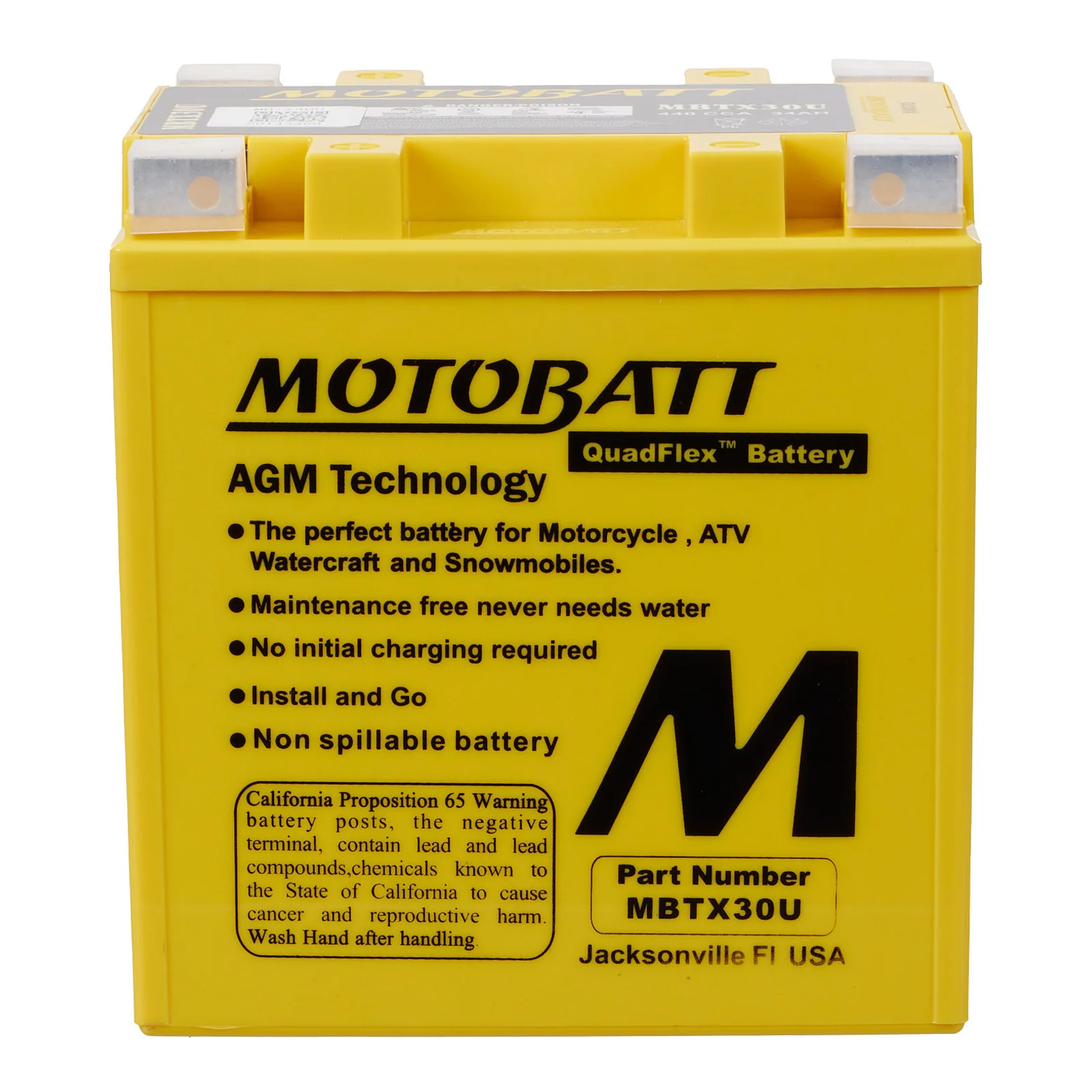 Motobatt Battery Quadflex AGM - MBTX30U - Image 2