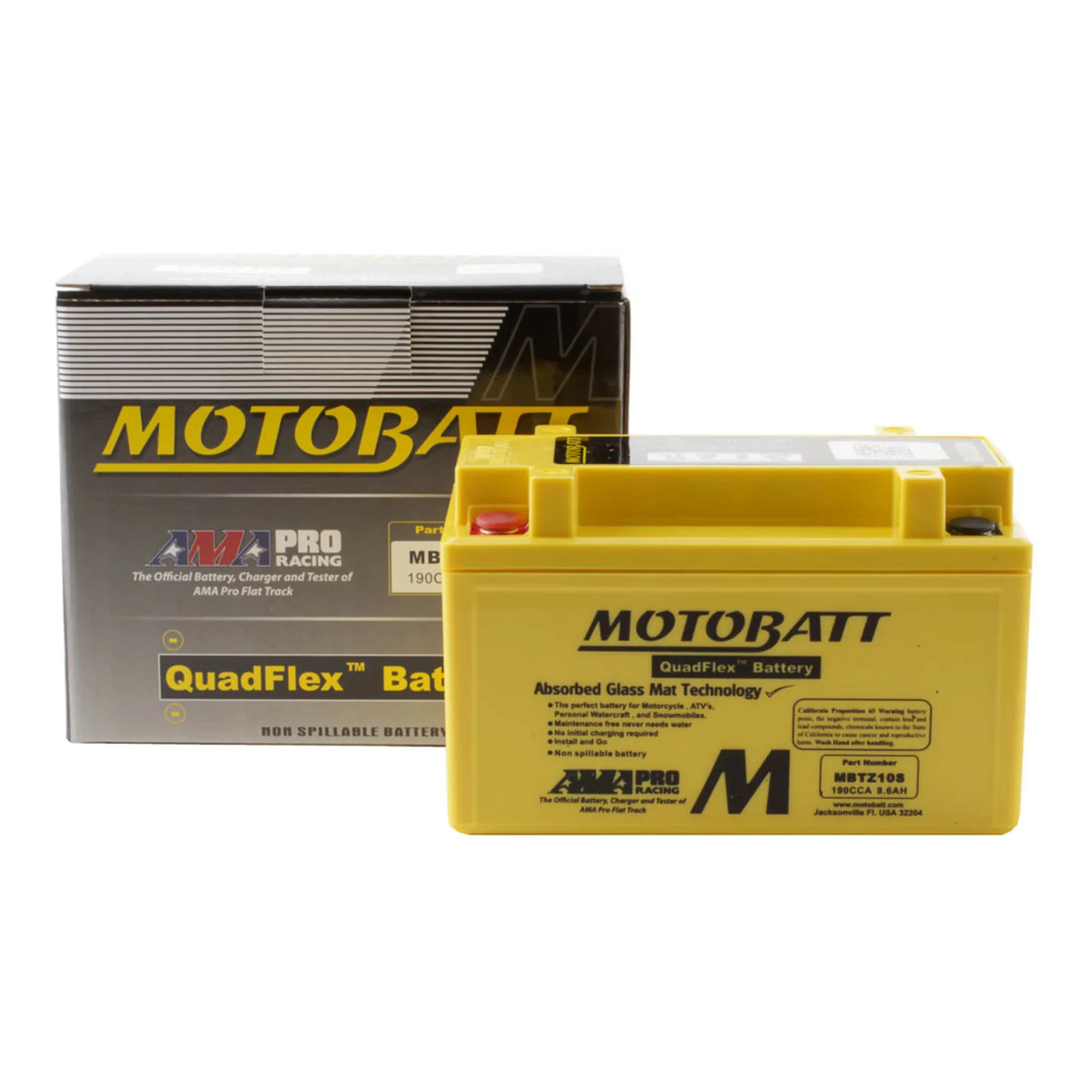 Motobatt Battery Quadflex AGM - MBTZ10S - Image 5