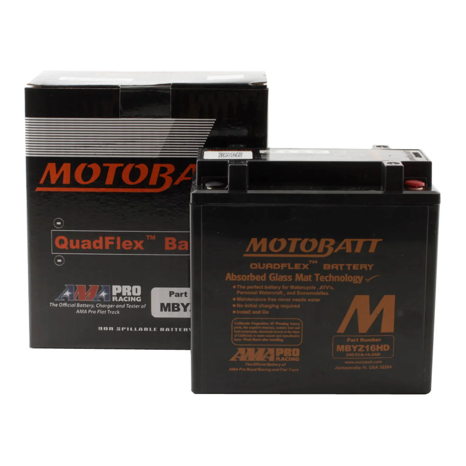 Motobatt Battery Quadflex AGM - MBYZ16HD - Image 5