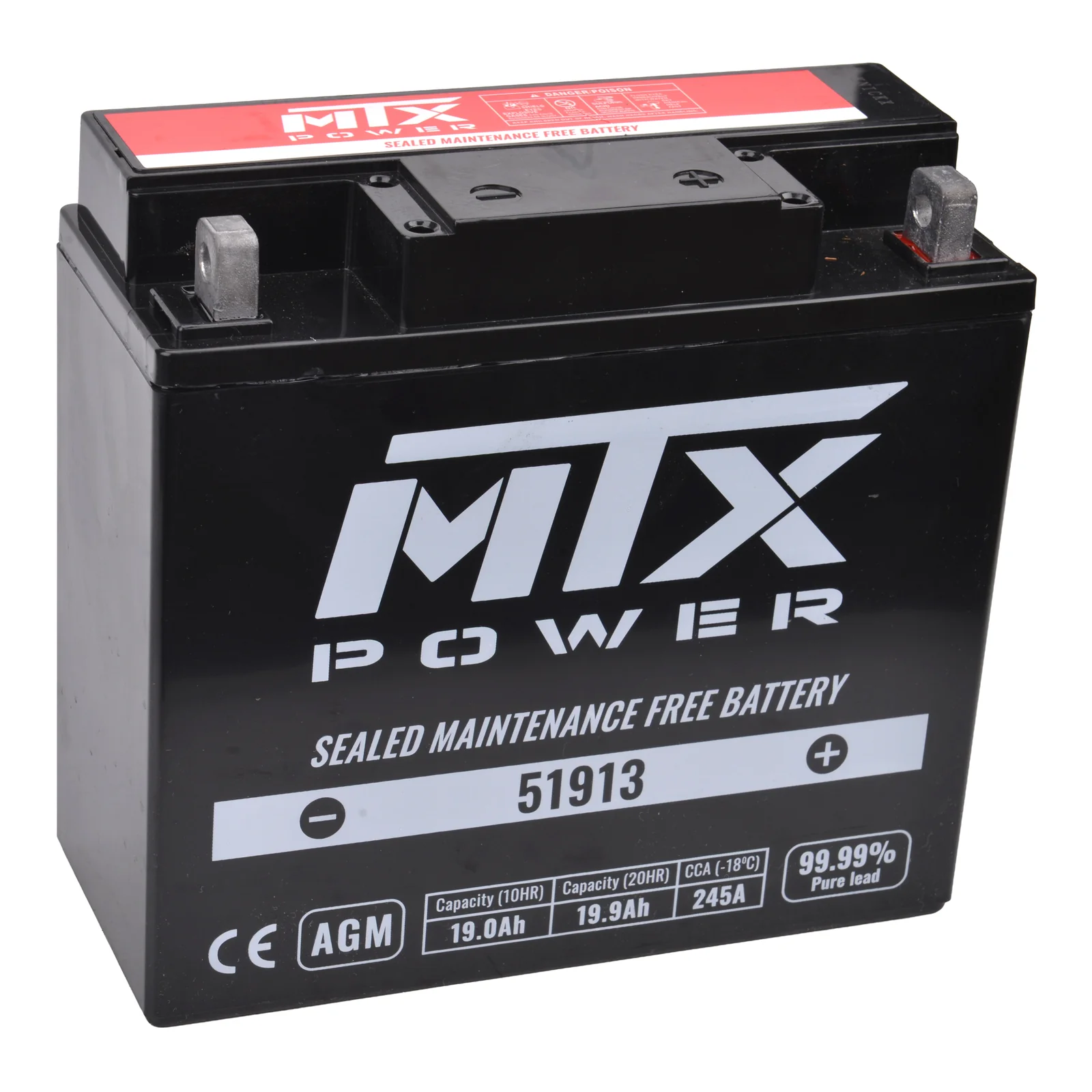 MTX Power Battery AGM - 51913L - Image 2