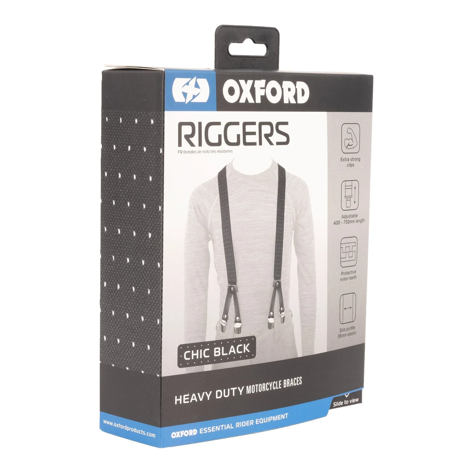Oxford Riggers Braces Chic Black - Image 6