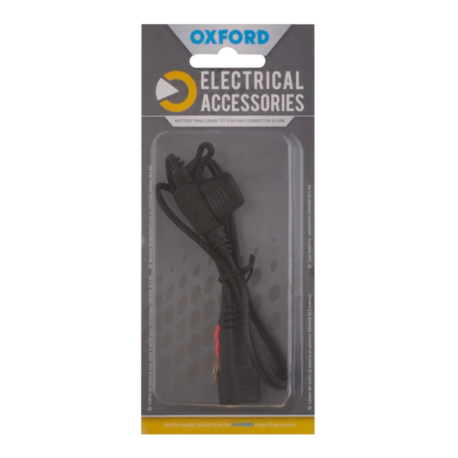 OXFORD BATTERY RING LEADS TO USA/SAE CONNECTOR (0.5MTR LEAD) - Image 2