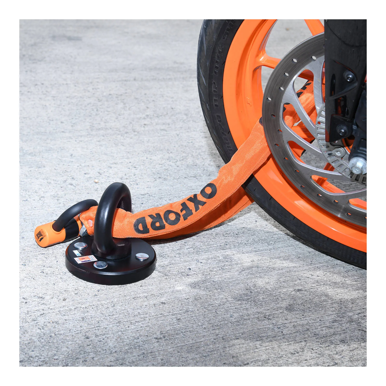 Oxford HD Chain Lock 1.5metre - Orange - Image 3