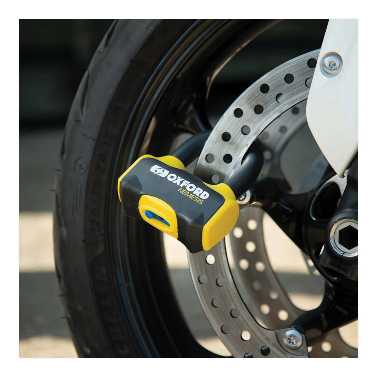 OXFORD NEMESIS 16MM DISC LOCK YELLOW - Image 3