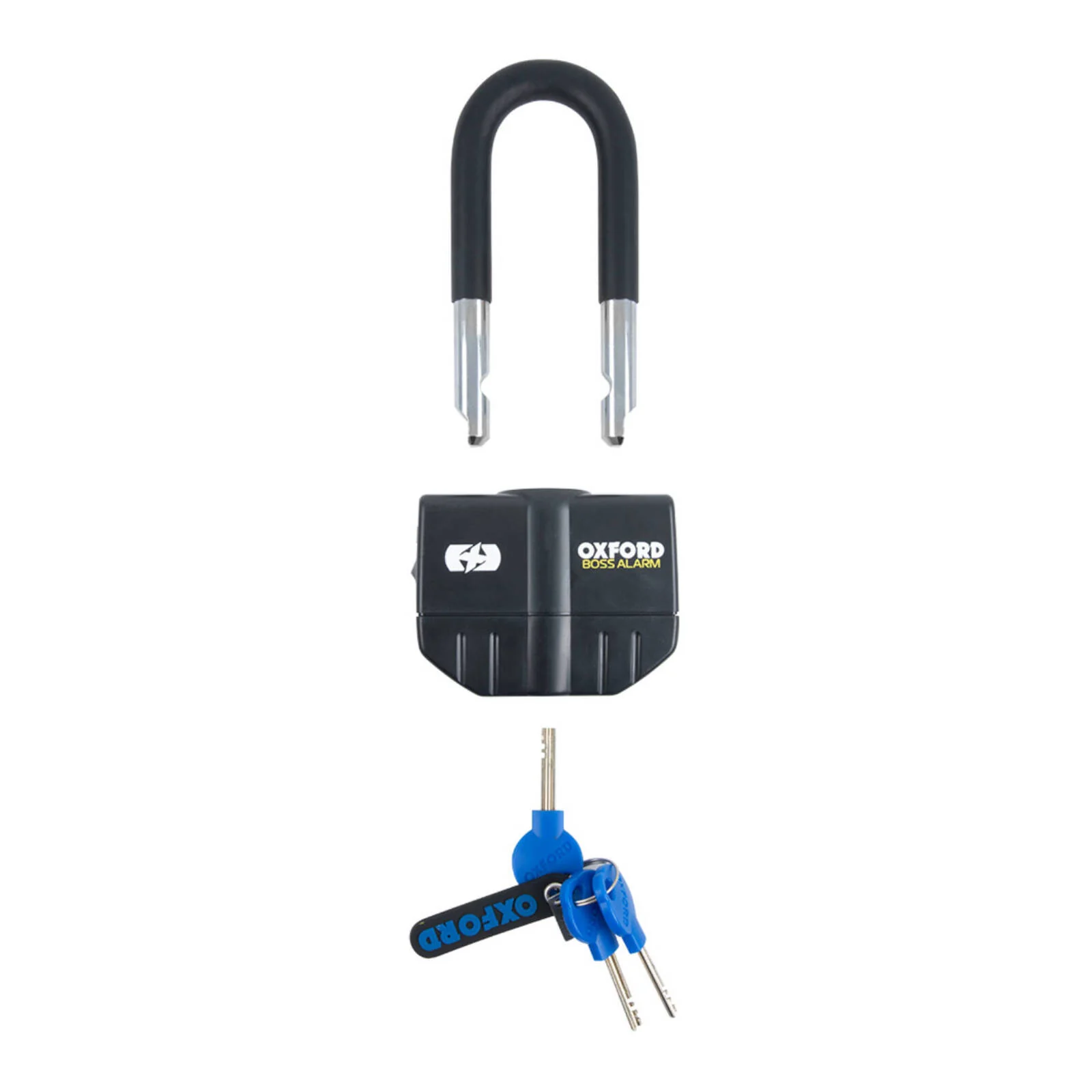 Oxford Boss Alarm 16mm Padlock - Black - Image 2