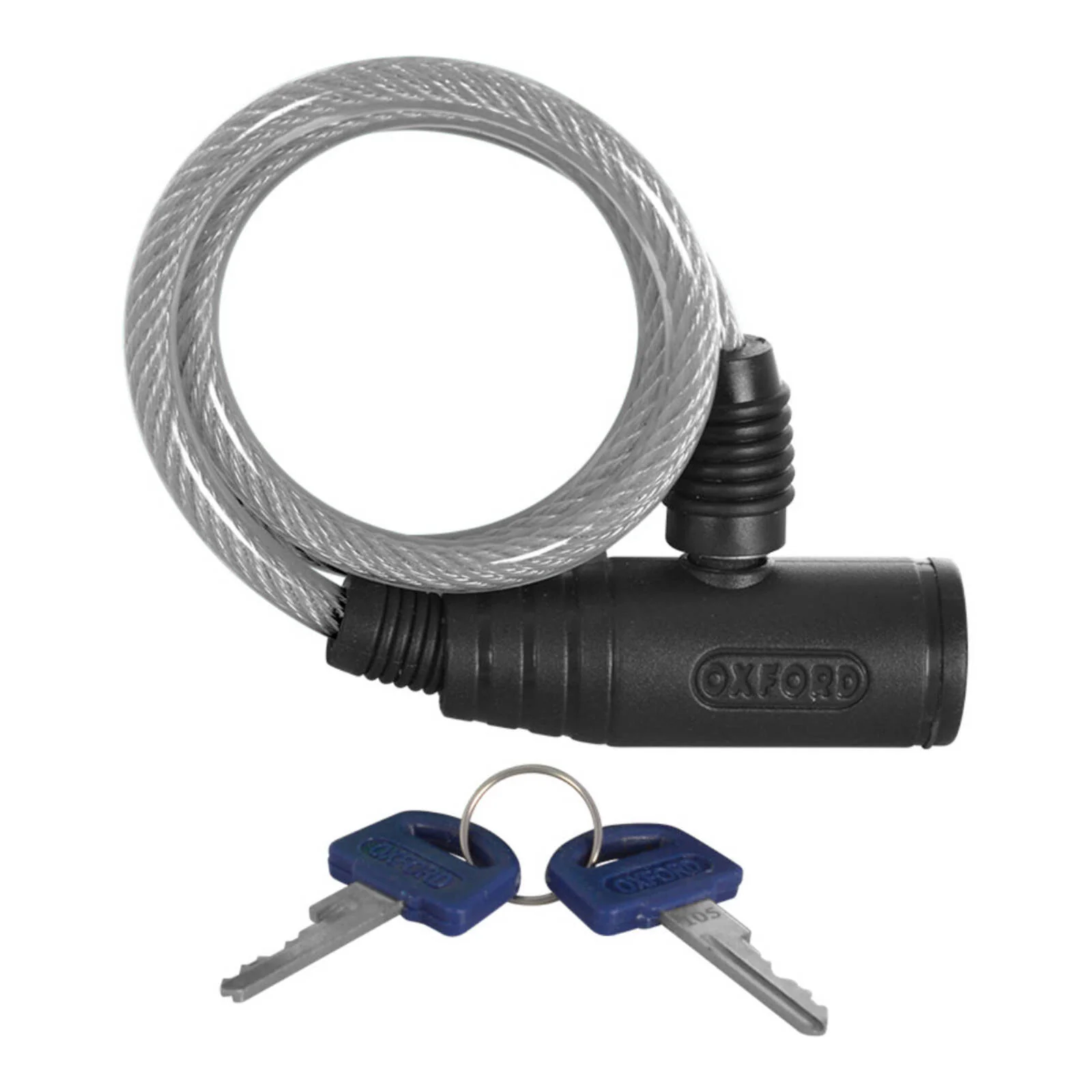 Oxford Bumper Cable Lock 6mm X 600mm - Clear - Image 2