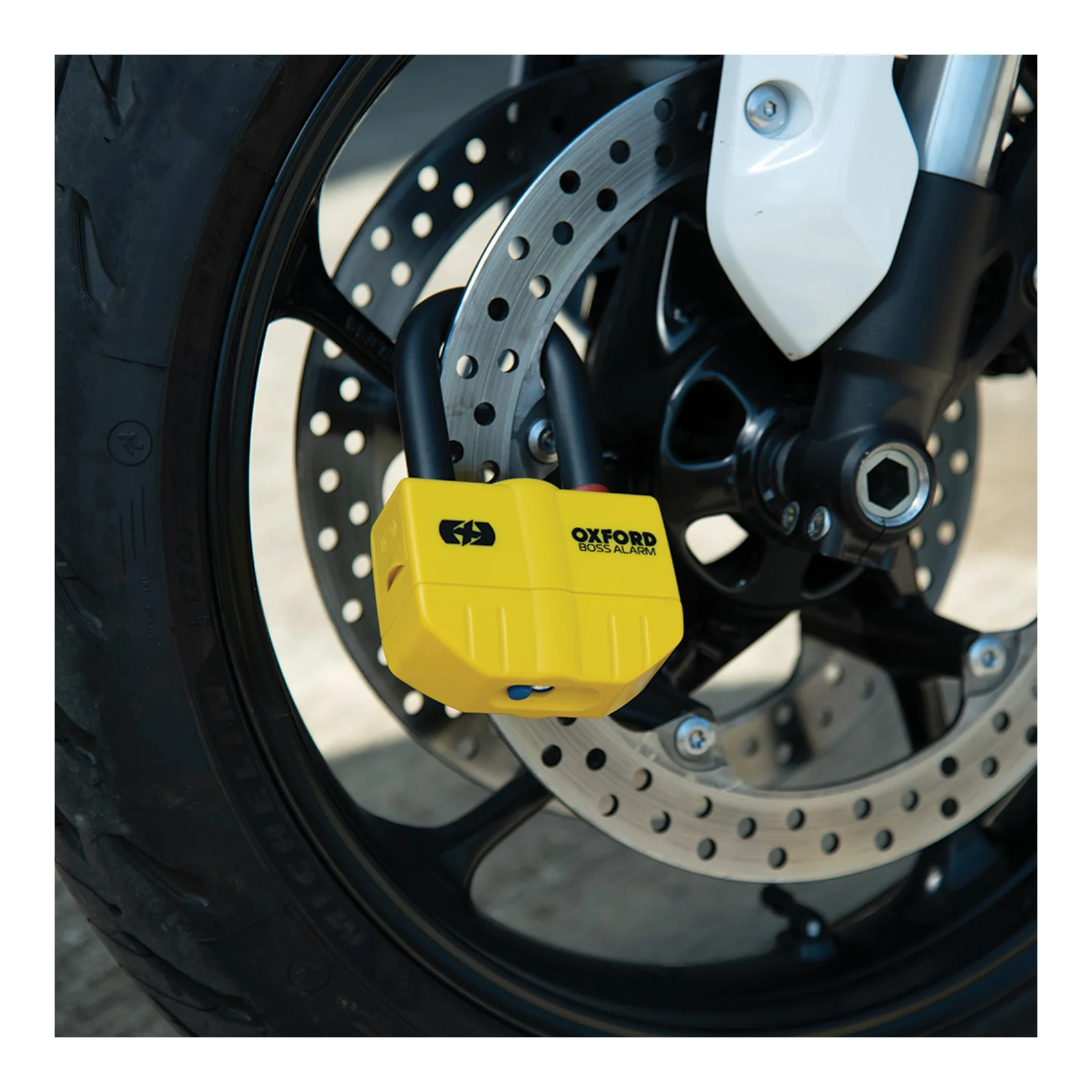 Oxford Disc Lock Alarm Boss 14mm - Yellow - Image 4