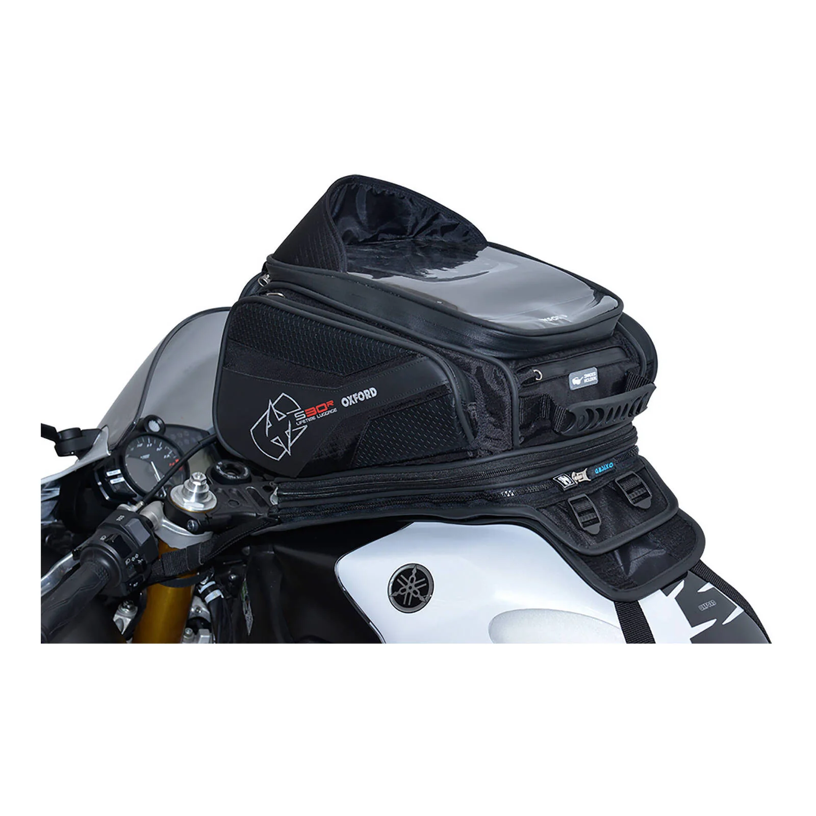 Oxford Tank Bag Strap-On S30R - Black - Image 3