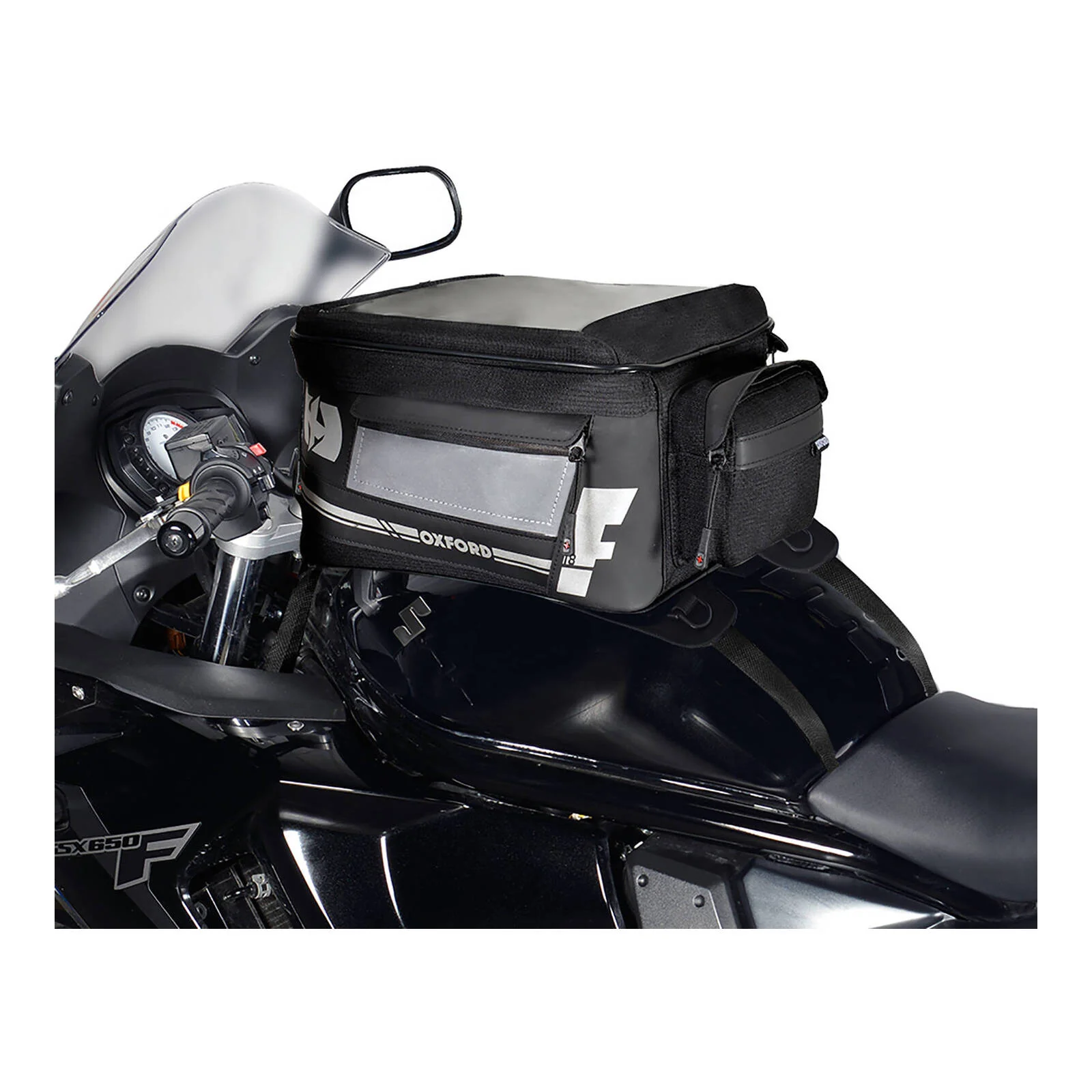 Oxford Tank Bag Strap-On F1 18L - Black - Image 2
